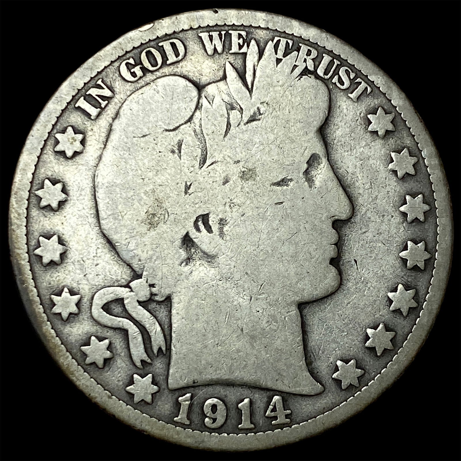1914 Barber Half Dollar NICELY CIRCULATED (1 of 2)