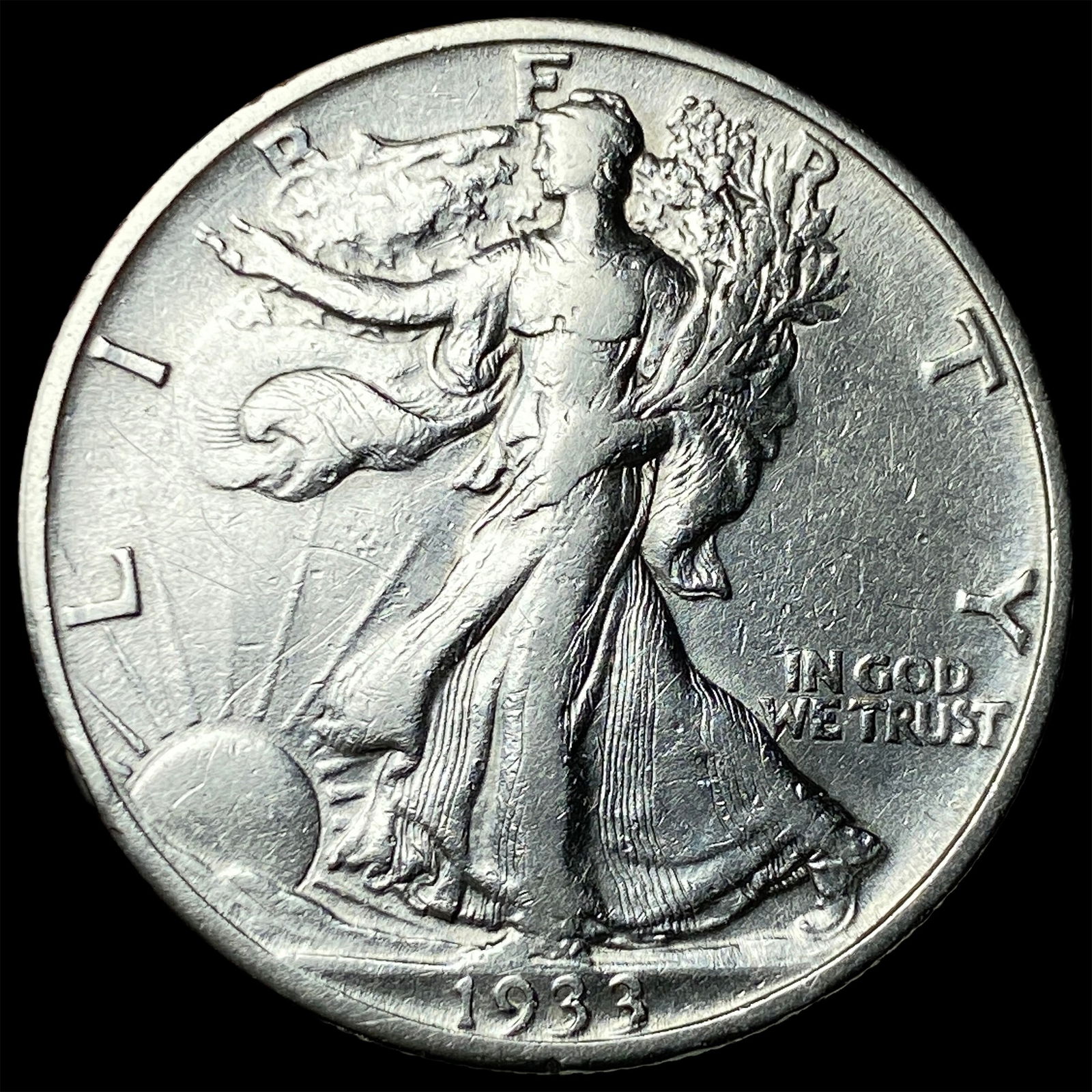 1933-S Walking Liberty Half Dollar CLOSELY UNCIRCULATED (1 of 2)