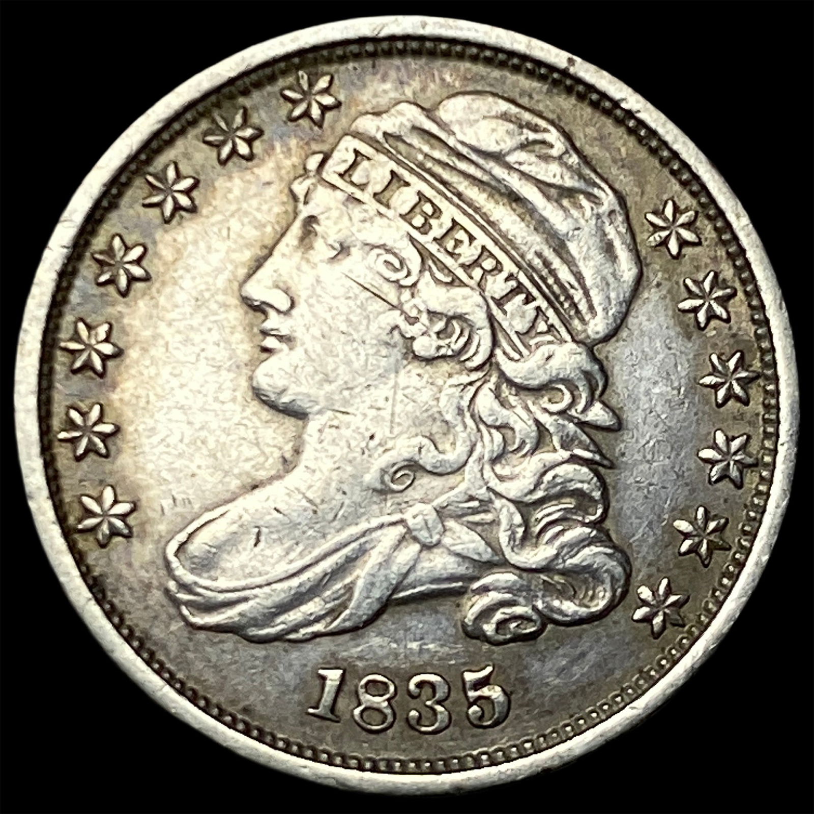 1835 Silver Capped Bust Dime CLOSELY UNCIRCULATED (1 of 2)