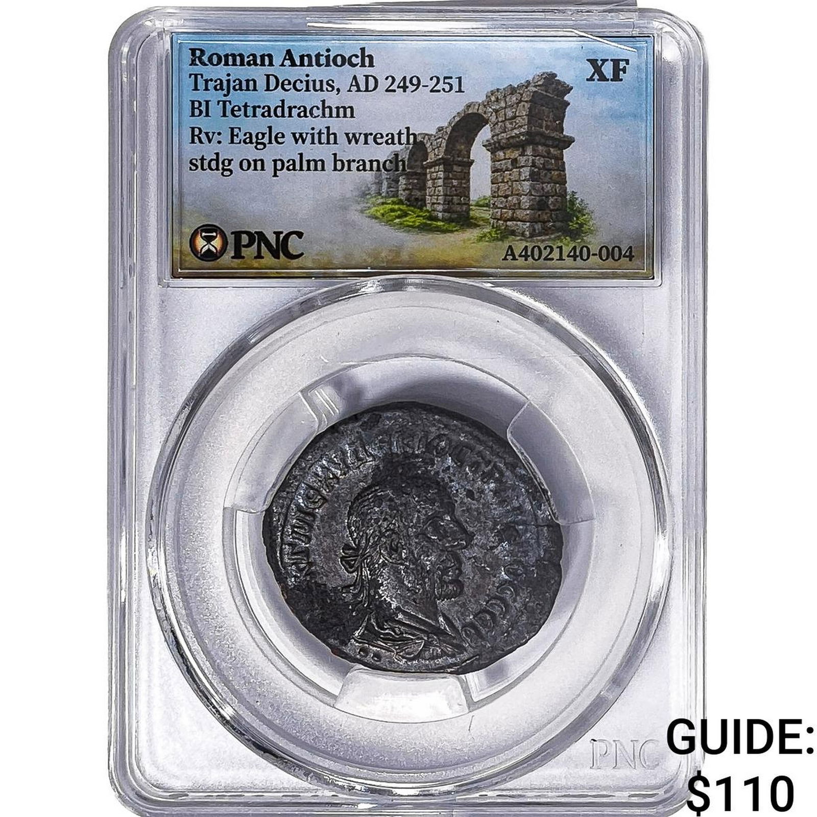 Roman Antioch Trajan Decius 249-251 AD Bi Tetradrachm PNC XF: Roman Antioch Trajan Decius 249-251 AD Bi Tetradrachm PNC XF