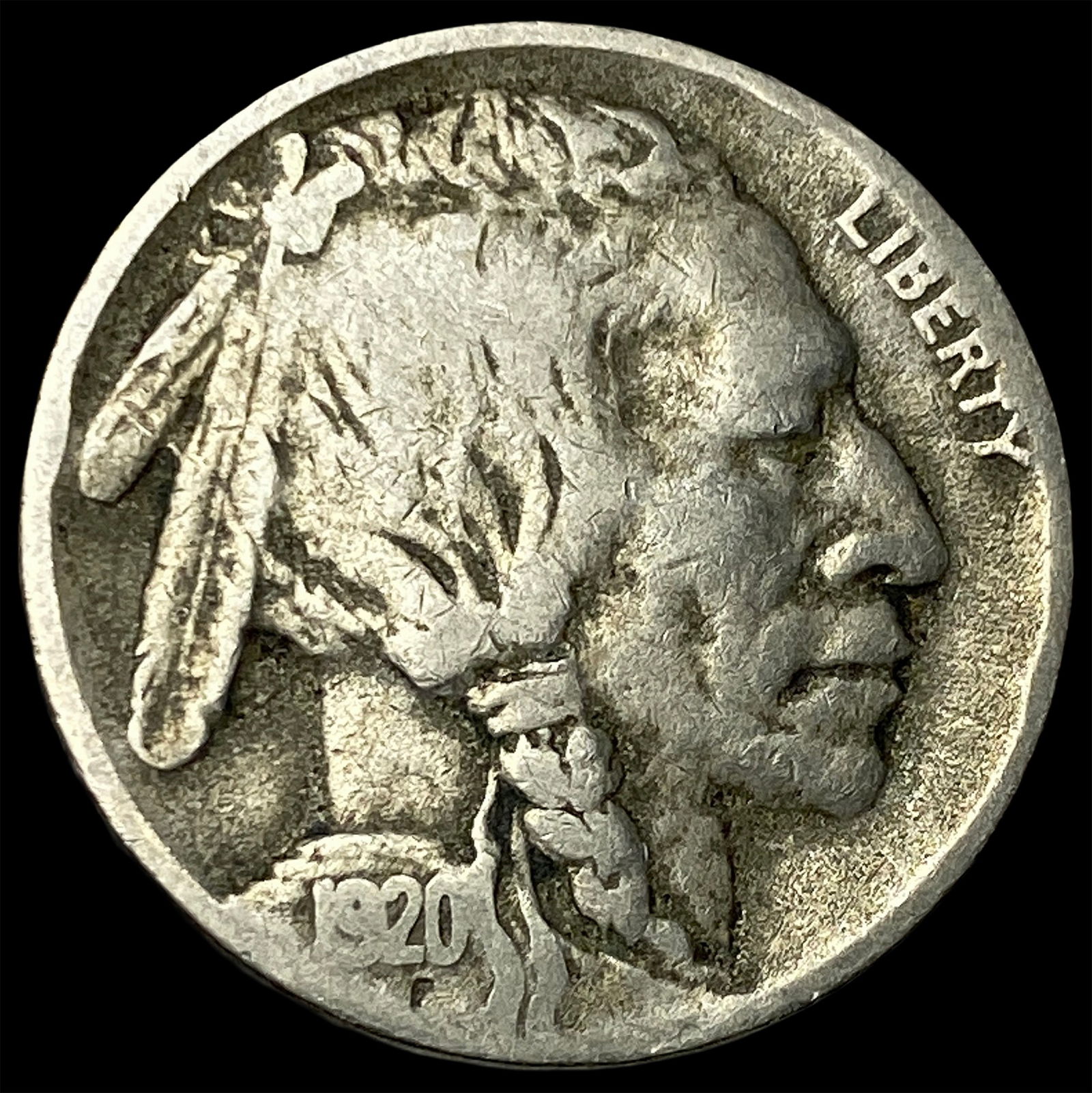 1920-D Buffalo Nickel LIGHTLY CIRCULATED: 1920-D Buffalo Nickel LIGHTLY CIRCULATED