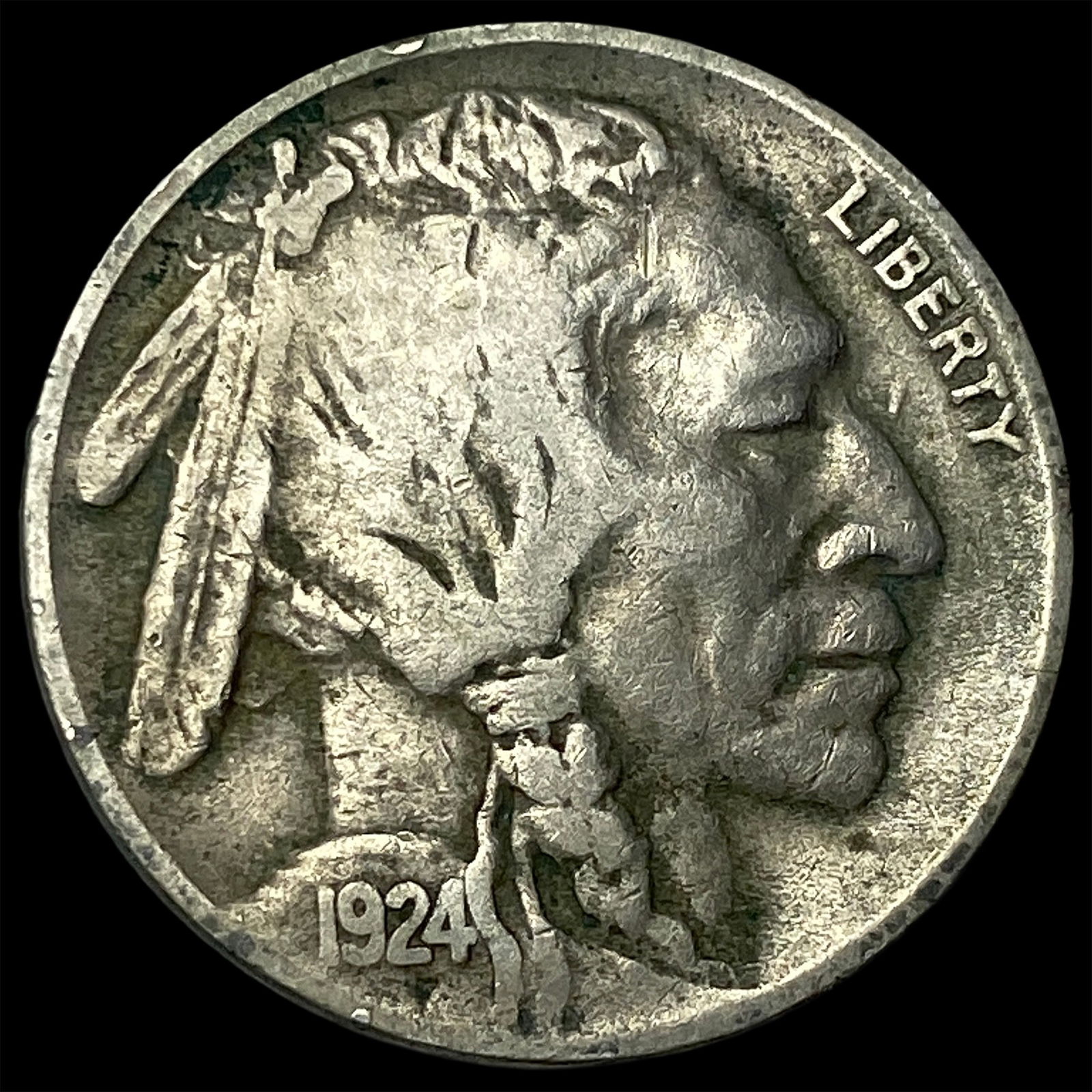 1924-D Buffalo Nickel LIGHTLY CIRCULATED: 1924-D Buffalo Nickel LIGHTLY CIRCULATED