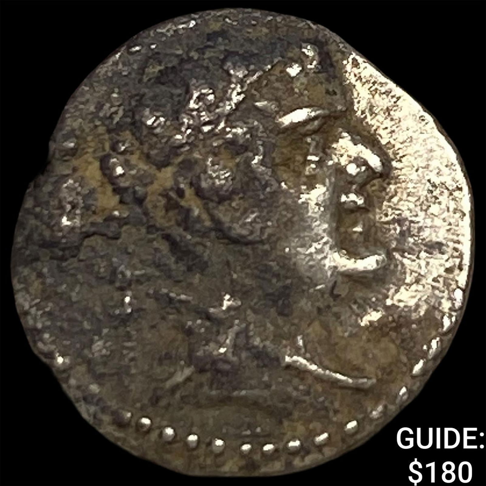 Greco-Bactria Eucratides I 171-145 BC Silver Obol NEARLY UNCIRCULATED: Greco-Bactria Eucratides I 171-145 BC Silver Obol NEARLY UNCIRCULATED
