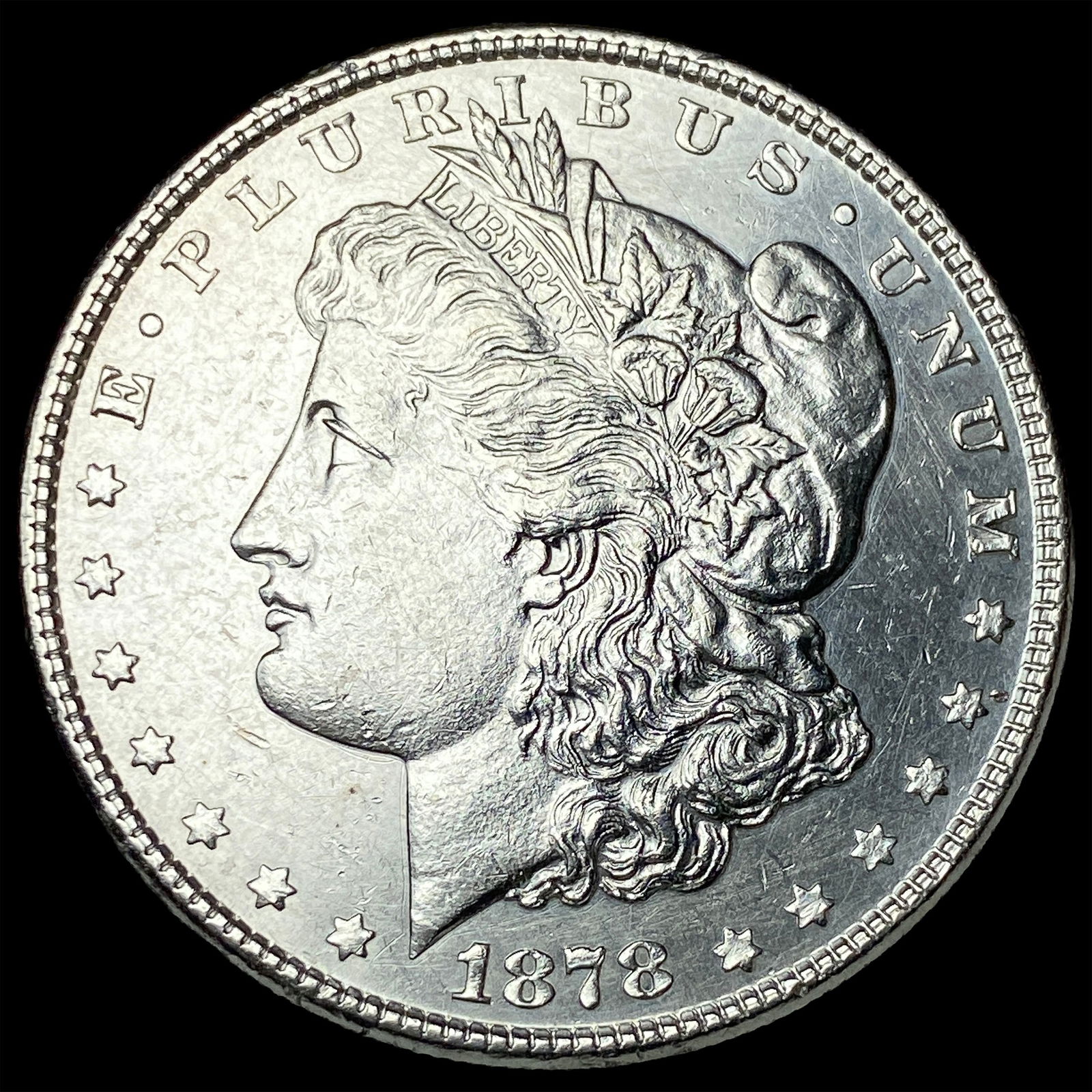 1878 Silver Morgan Dollar LIGHTLY CIRCULATED: 1878 Silver Morgan Dollar LIGHTLY CIRCULATED