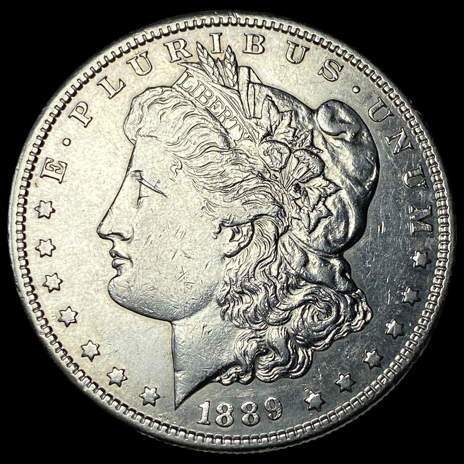 1889-S Silver Morgan Dollar CLOSELY UNCIRCULATED: 1889-S Silver Morgan Dollar CLOSELY UNCIRCULATED