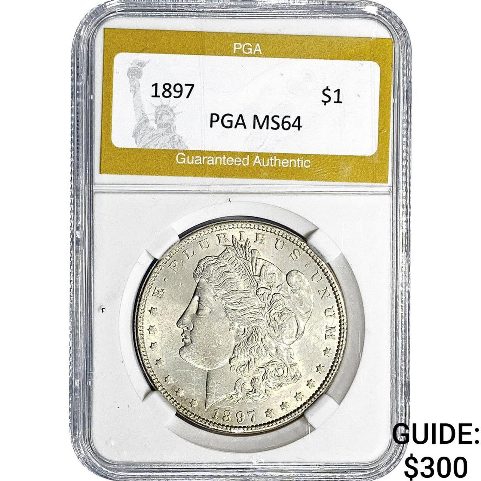 1897 Morgan Silver Dollar PGA MS64: 1897 Morgan Silver Dollar PGA MS64