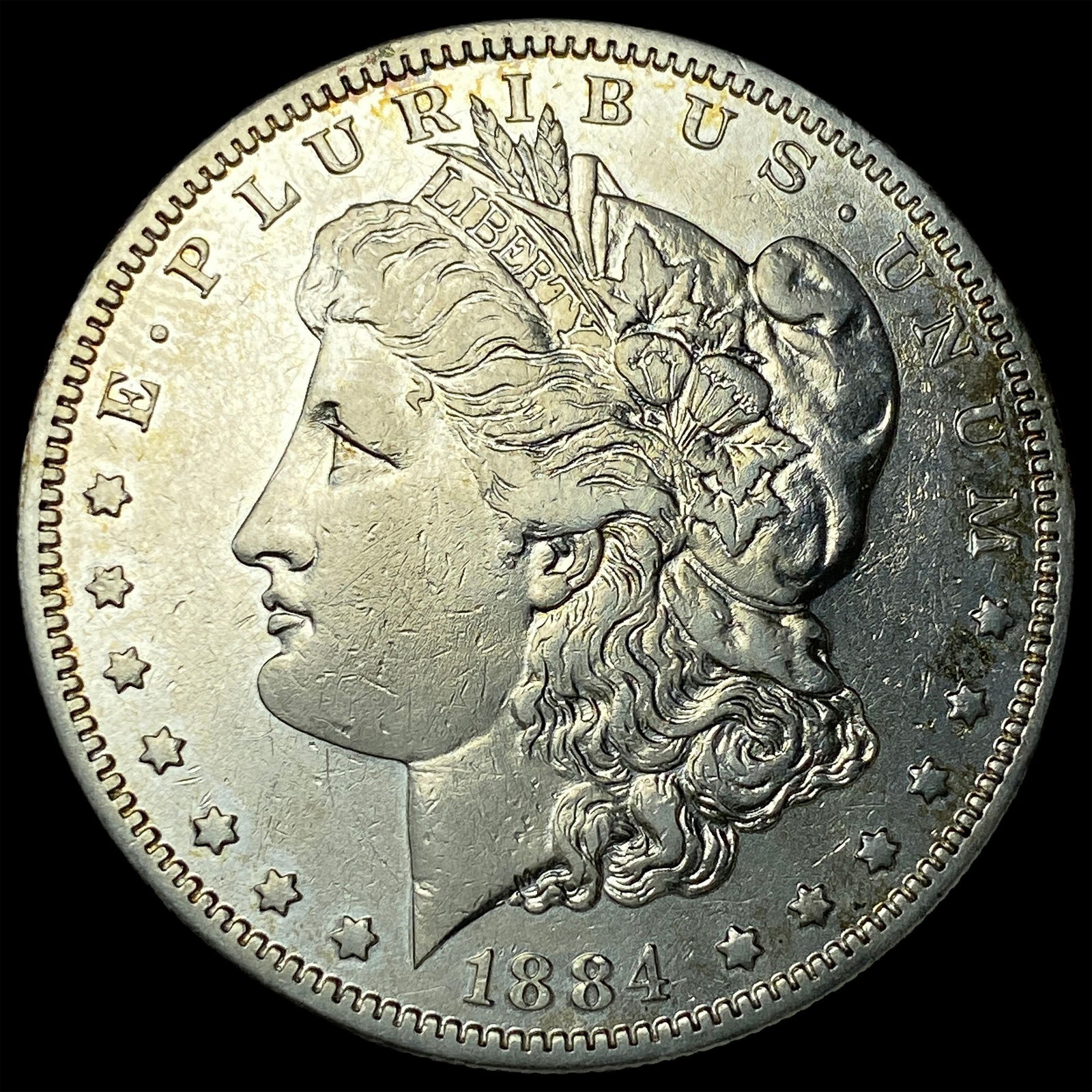 1884-S Silver Morgan Dollar CLOSELY UNCIRCULATED: 1884-S Silver Morgan Dollar CLOSELY UNCIRCULATED