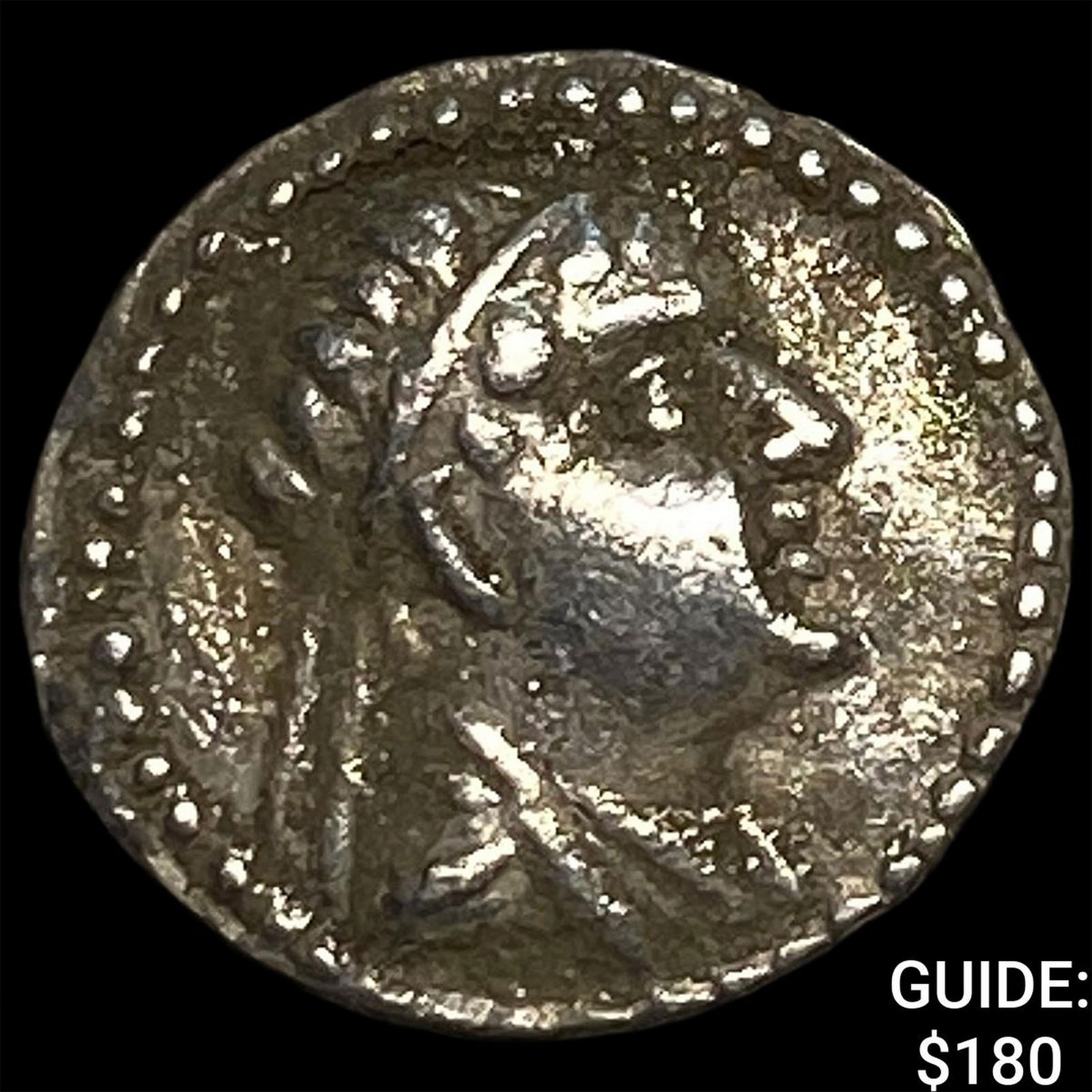 Greco-Bactria Eucratides I 171-145 BC Silver Obol NEARLY UNCIRCULATED: Greco-Bactria Eucratides I 171-145 BC Silver Obol NEARLY UNCIRCULATED