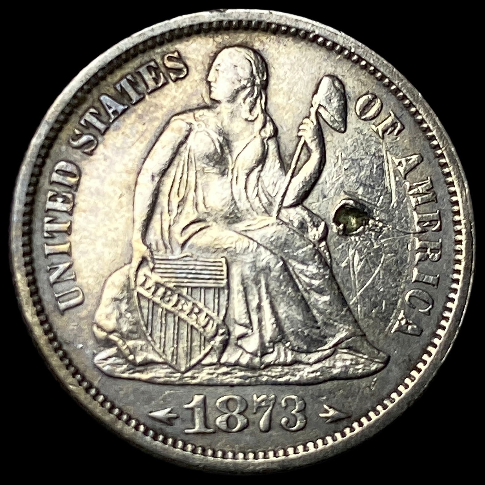 1873 Seated Liberty Dime HIGH GRADE: 1873 Seated Liberty Dime HIGH GRADE