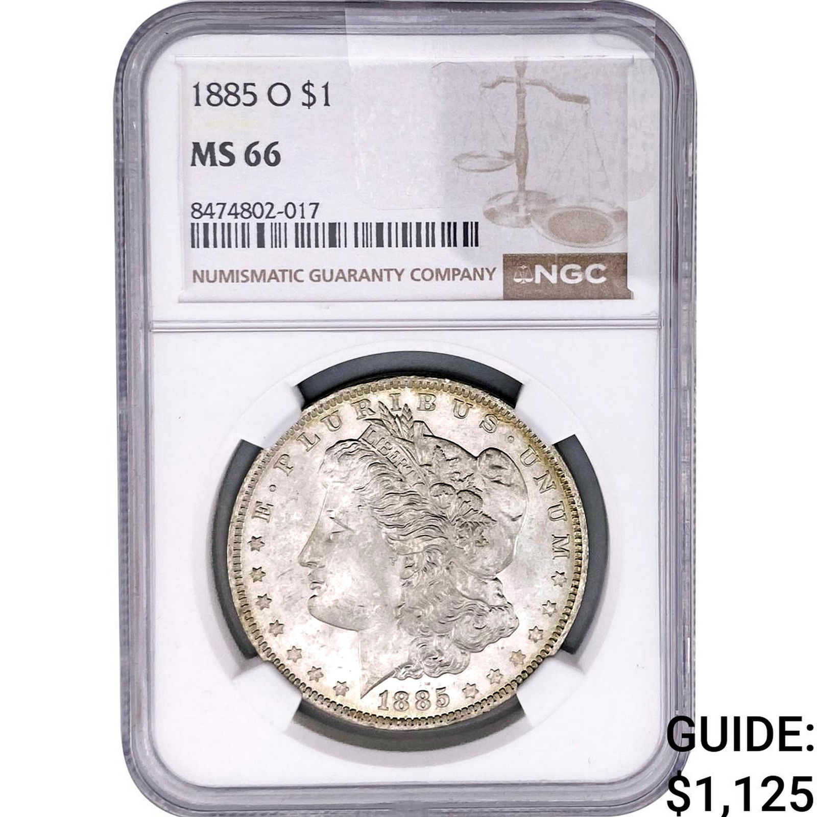 1885-O Morgan Silver Dollar NGC MS66 (1 of 2)