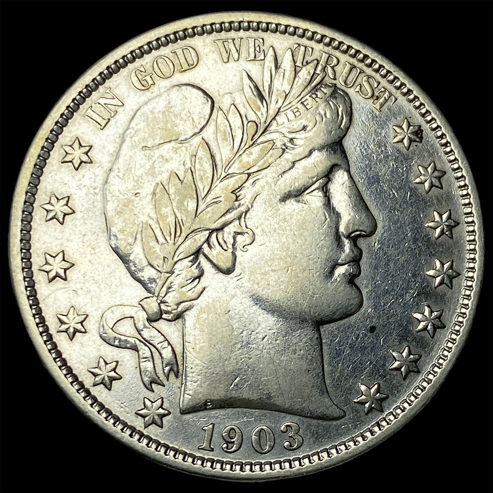 1903 Barber Silver Half Dollar CLOSELY UNCIRCULATED (1 of 2)