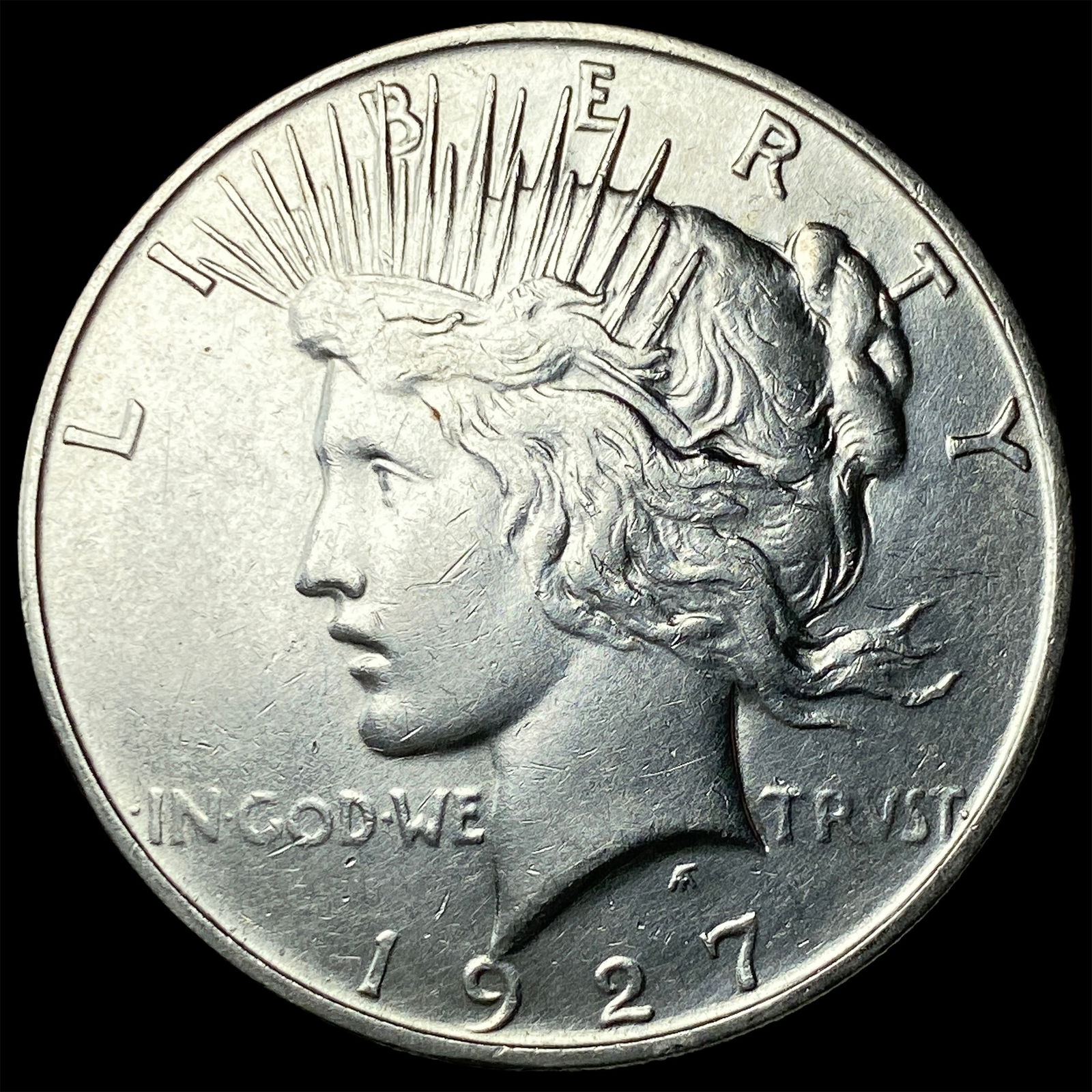 1927-D Silver Peace Dollar CLOSELY UNCIRCULATED (1 of 2)