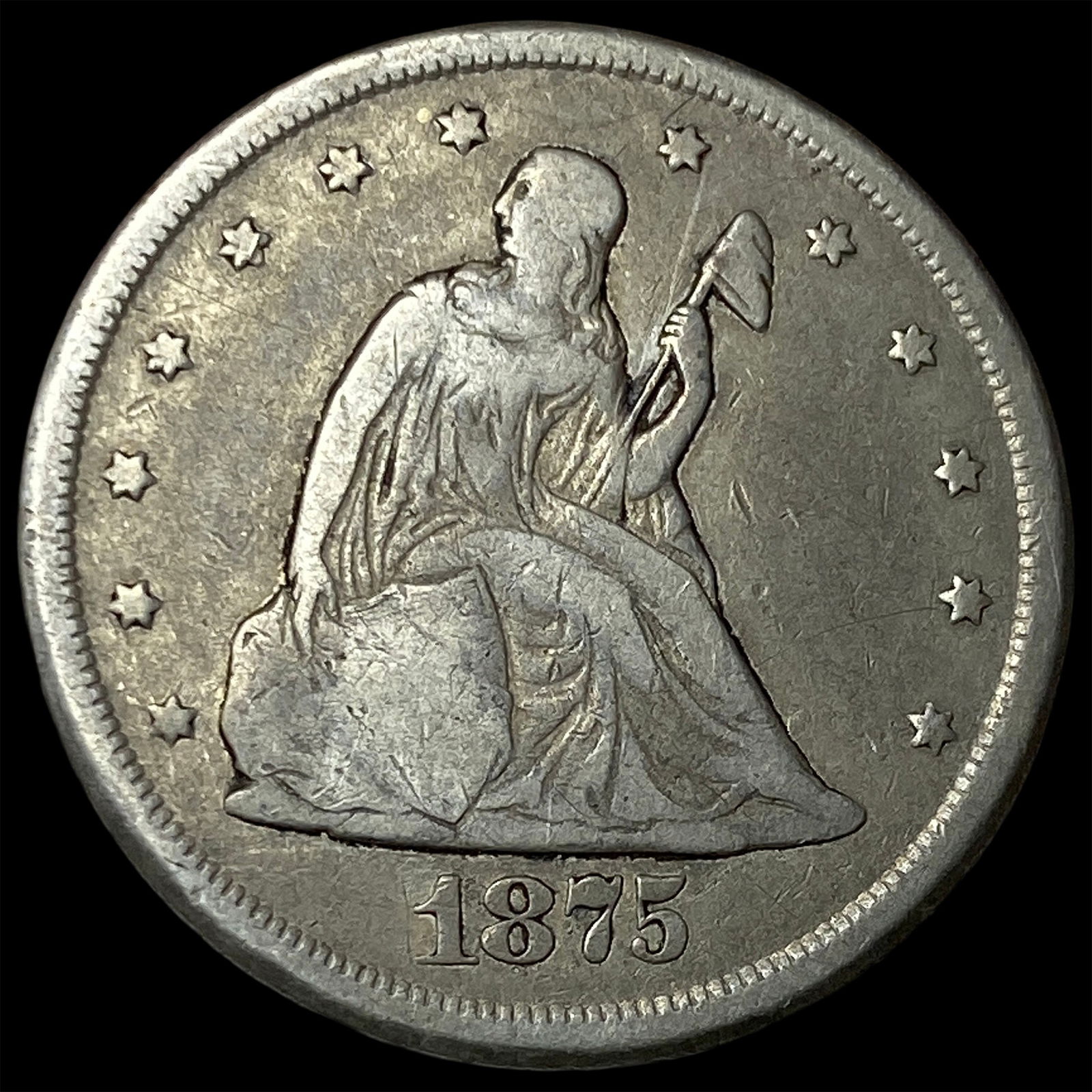 1875-CC Silver Twenty Cents LIGHTLY CIRCULATED (1 of 2)
