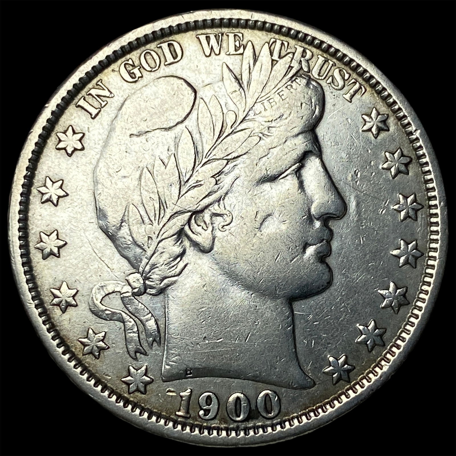 1900-O Silver Barber Half Dollar NEARLY UNCIRCULATED (1 of 2)
