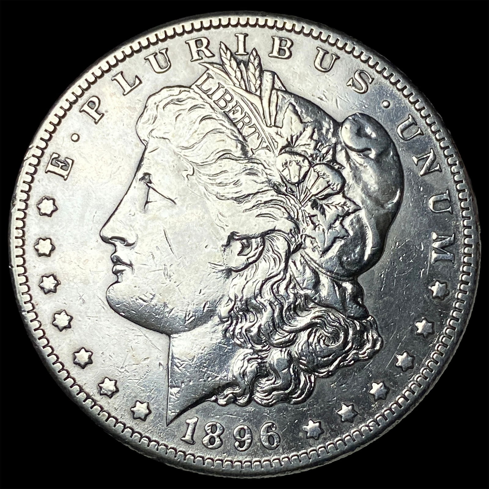 1896-S Morgan Silver Dollar LIGHTLY CIRCULATED: 1896-S Morgan Silver Dollar LIGHTLY CIRCULATED