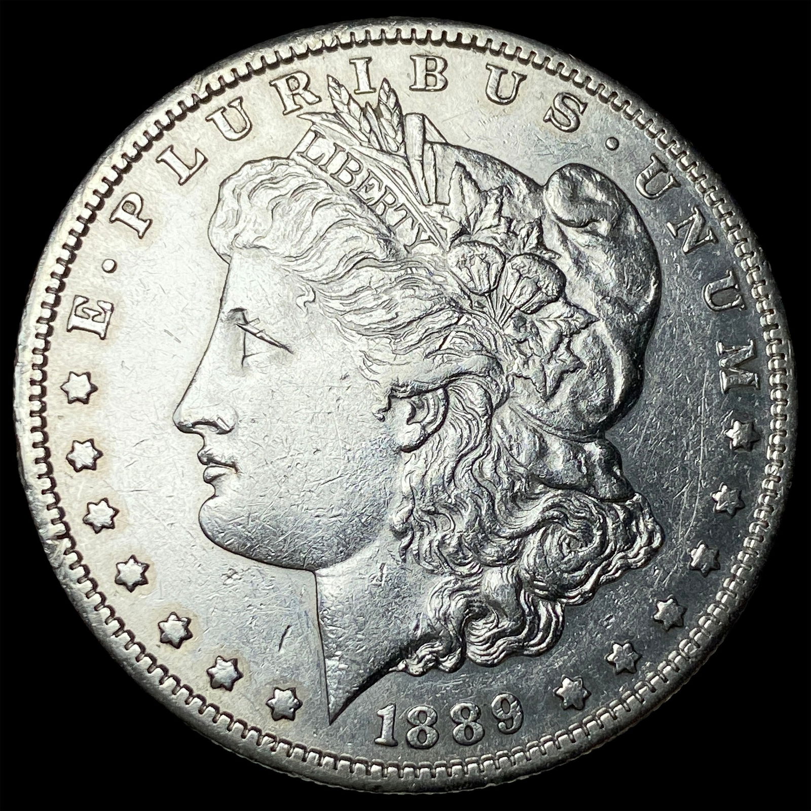 1889-S Silver Morgan Dollar CLOSELY UNCIRCULATED: 1889-S Silver Morgan Dollar CLOSELY UNCIRCULATED