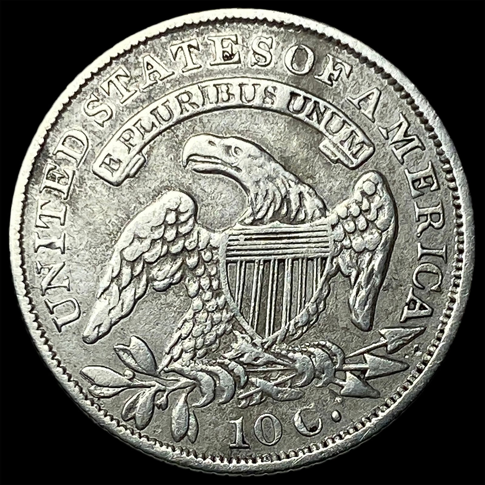 1833 Capped Bust Silver Dime CLOSELY UNCIRCULATED - 2