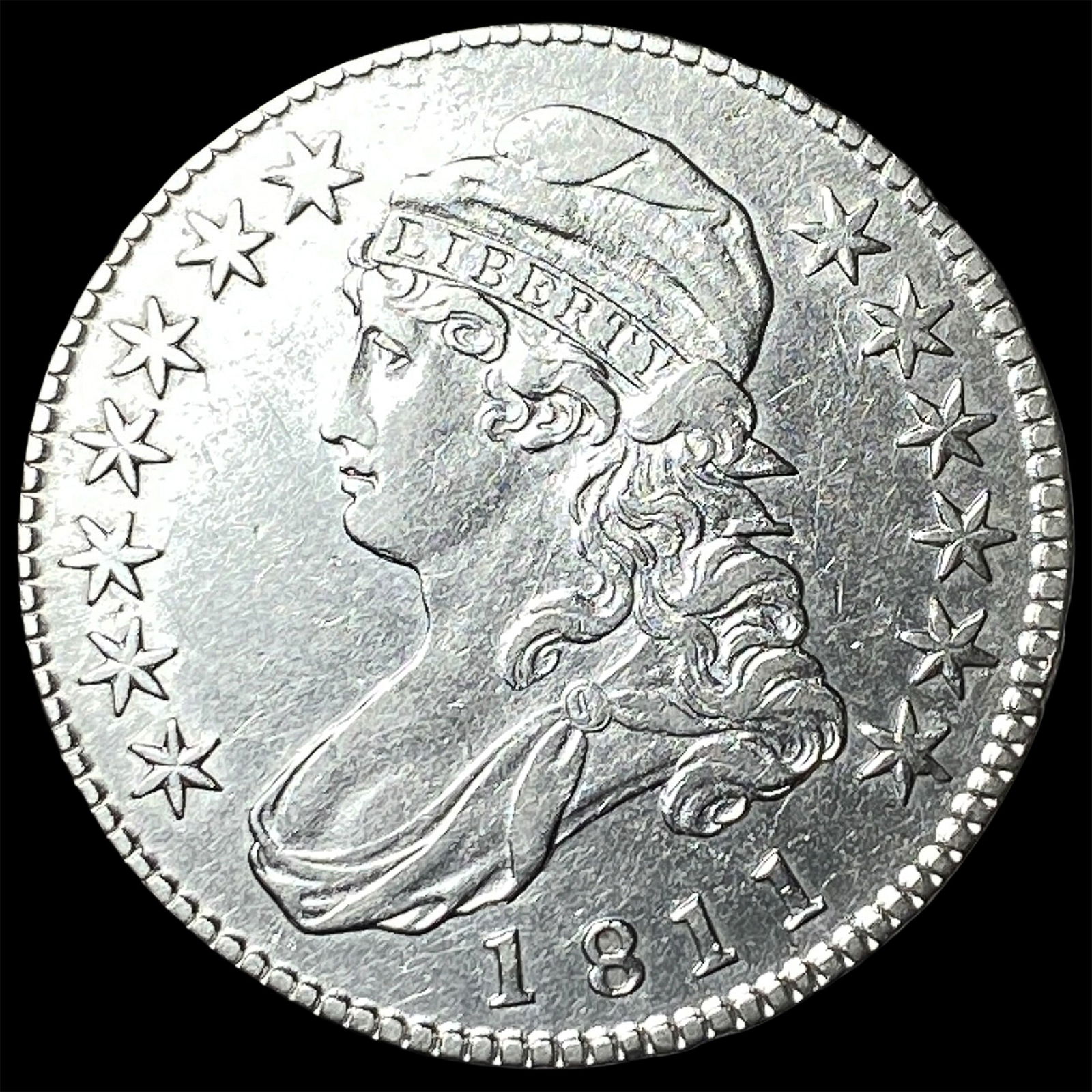 1811 Capped Bust Half Dollar NEARLY UNCIRCULATED (1 of 2)