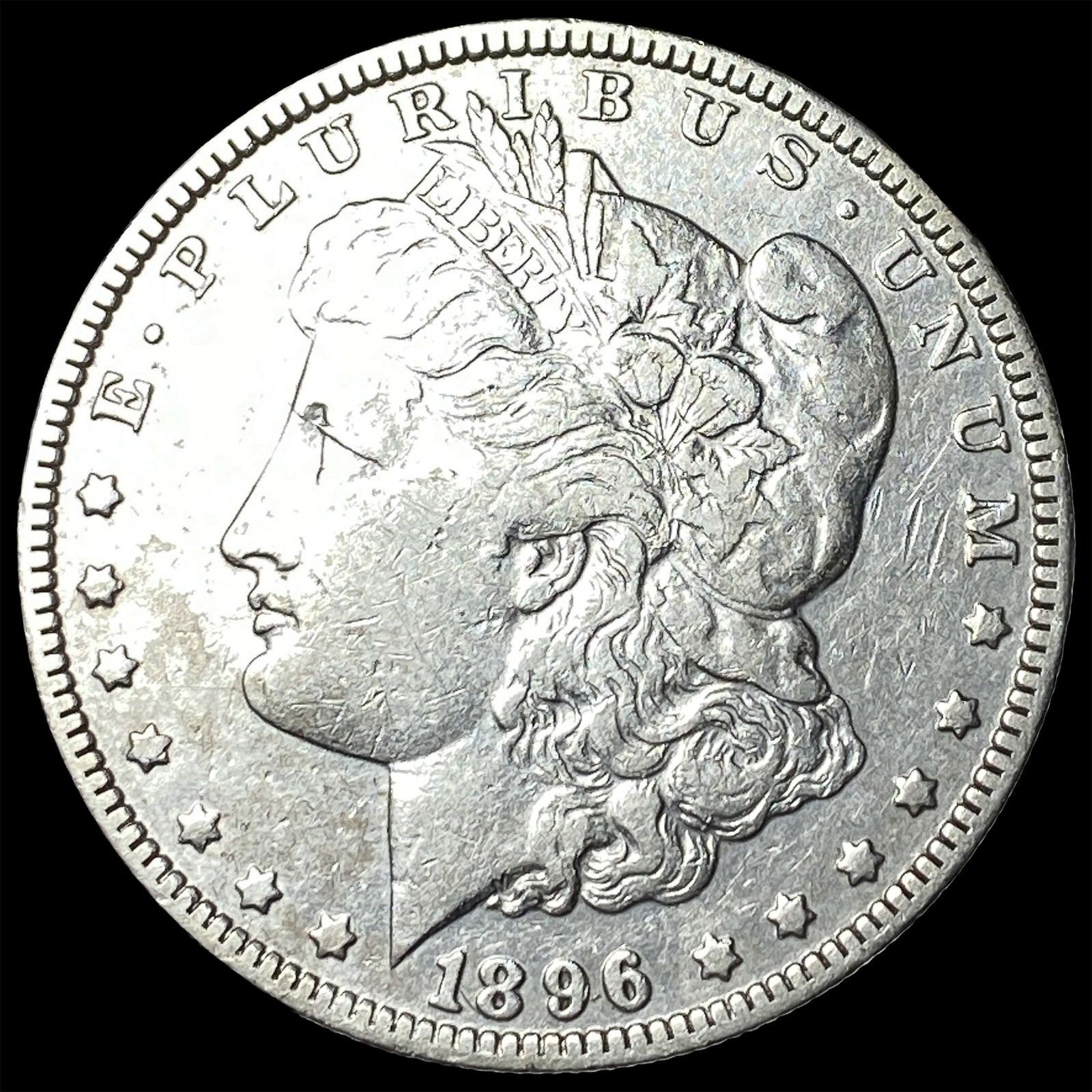 1896-S Silver Morgan Dollar LIGHTLY CIRCULATED: 1896-S Silver Morgan Dollar LIGHTLY CIRCULATED