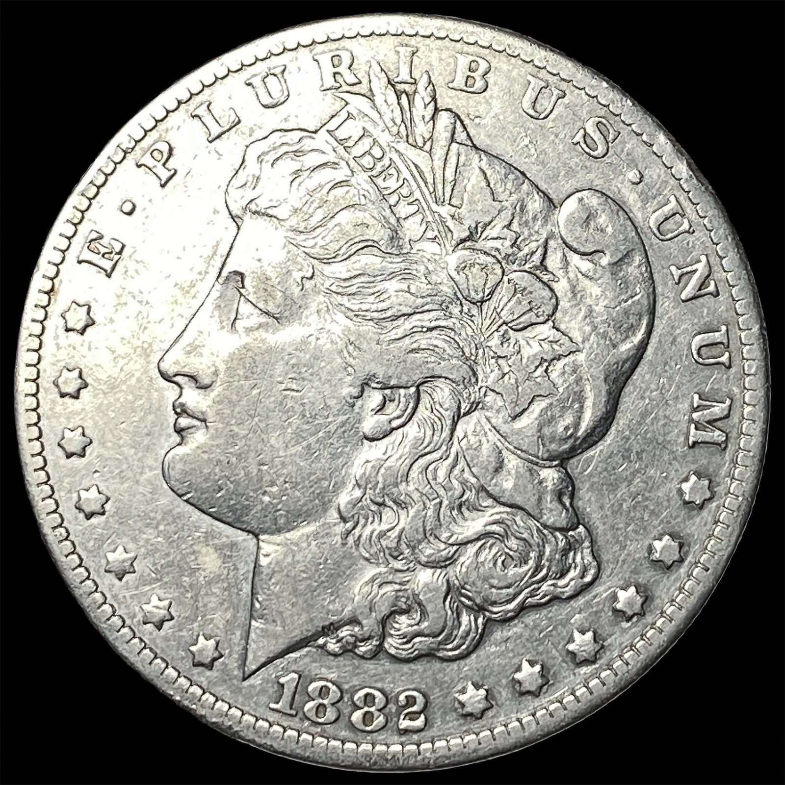 1882-CC Silver Morgan Dollar NEARLY UNCIRCULATED: 1882-CC Silver Morgan Dollar NEARLY UNCIRCULATED