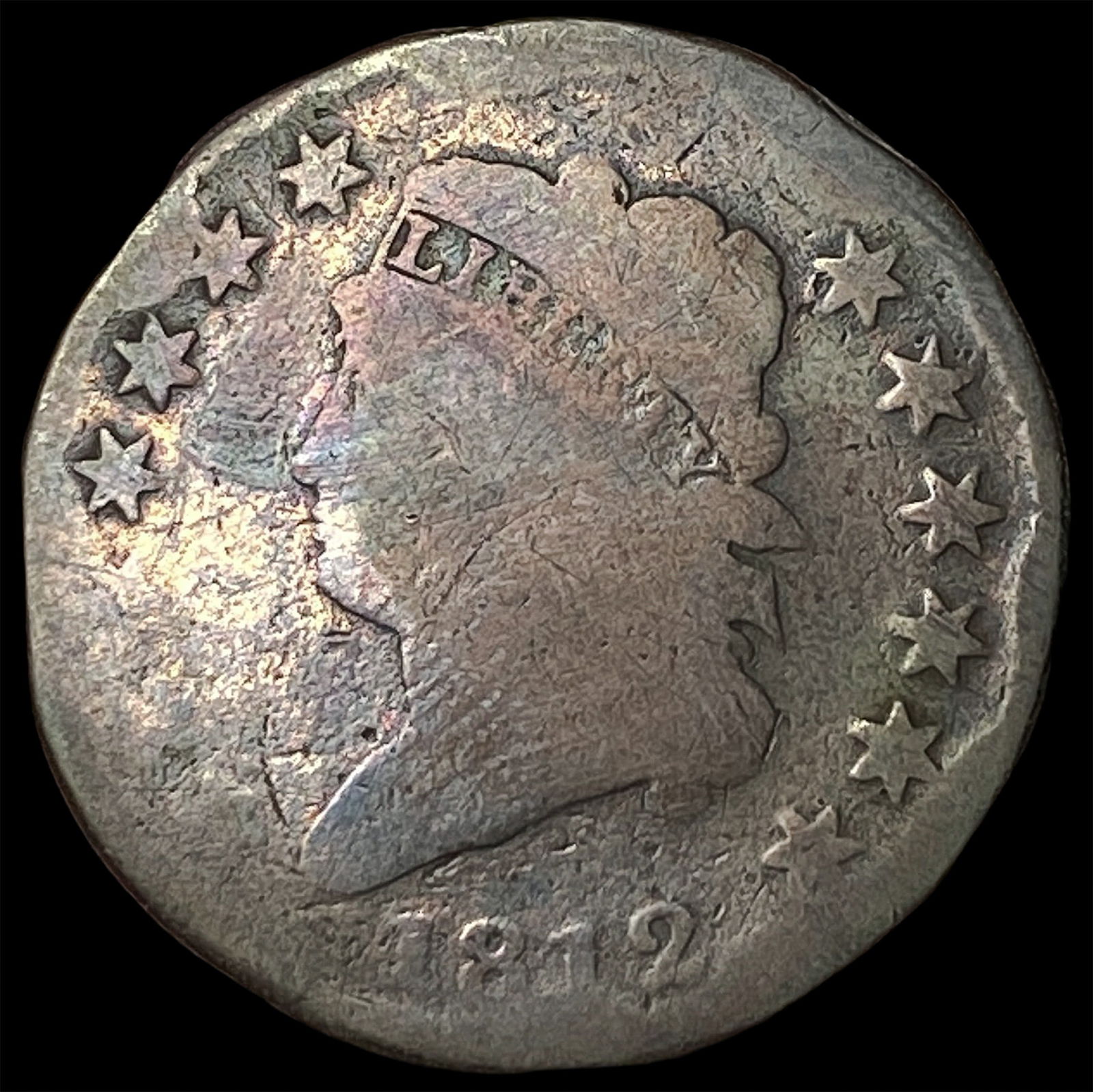 1812 Classic Head Large Cent NICELY CIRCULATED: 1812 Classic Head Large Cent NICELY CIRCULATED