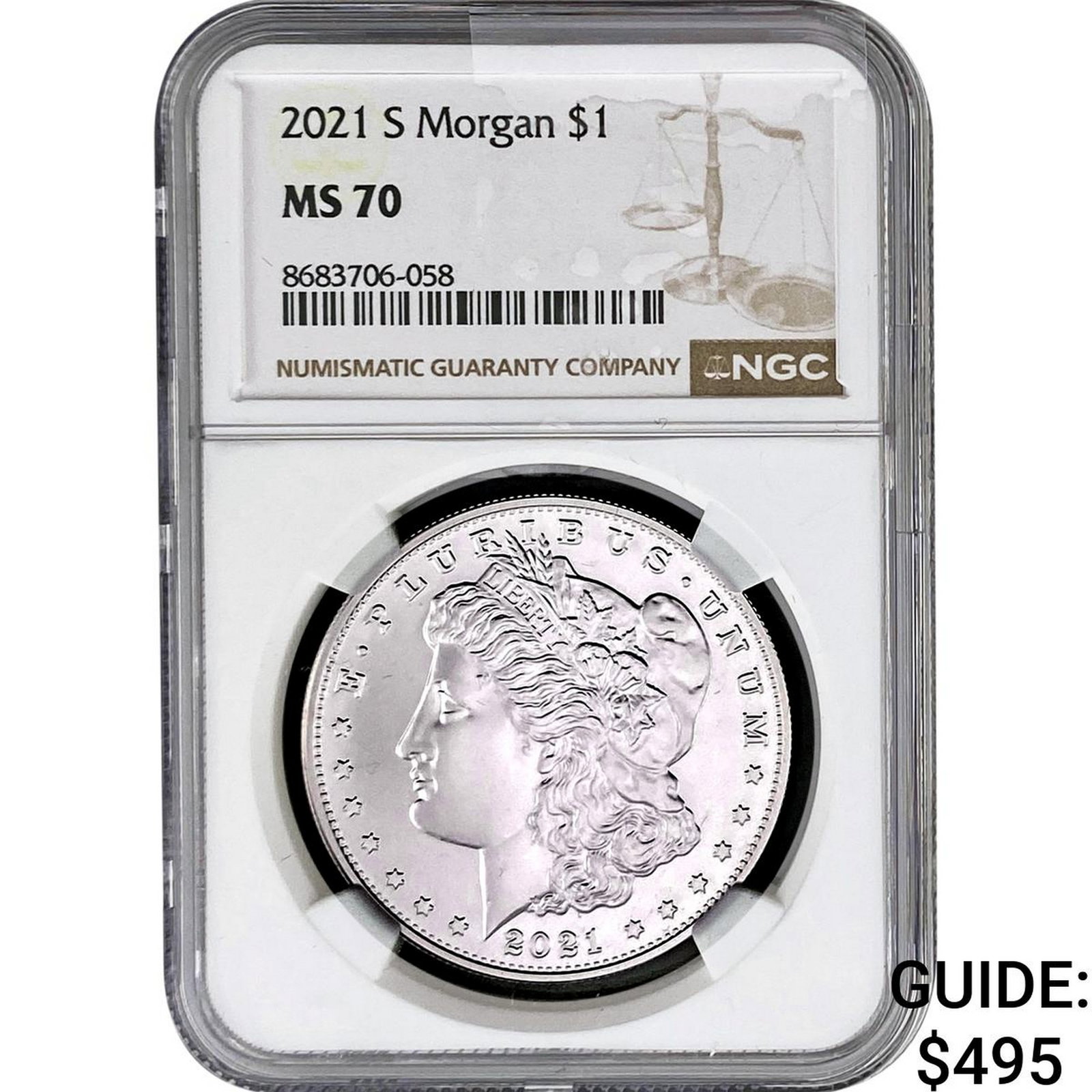 2021-S Morgan Silver Dollar NGC MS70: 2021-S Morgan Silver Dollar NGC MS70