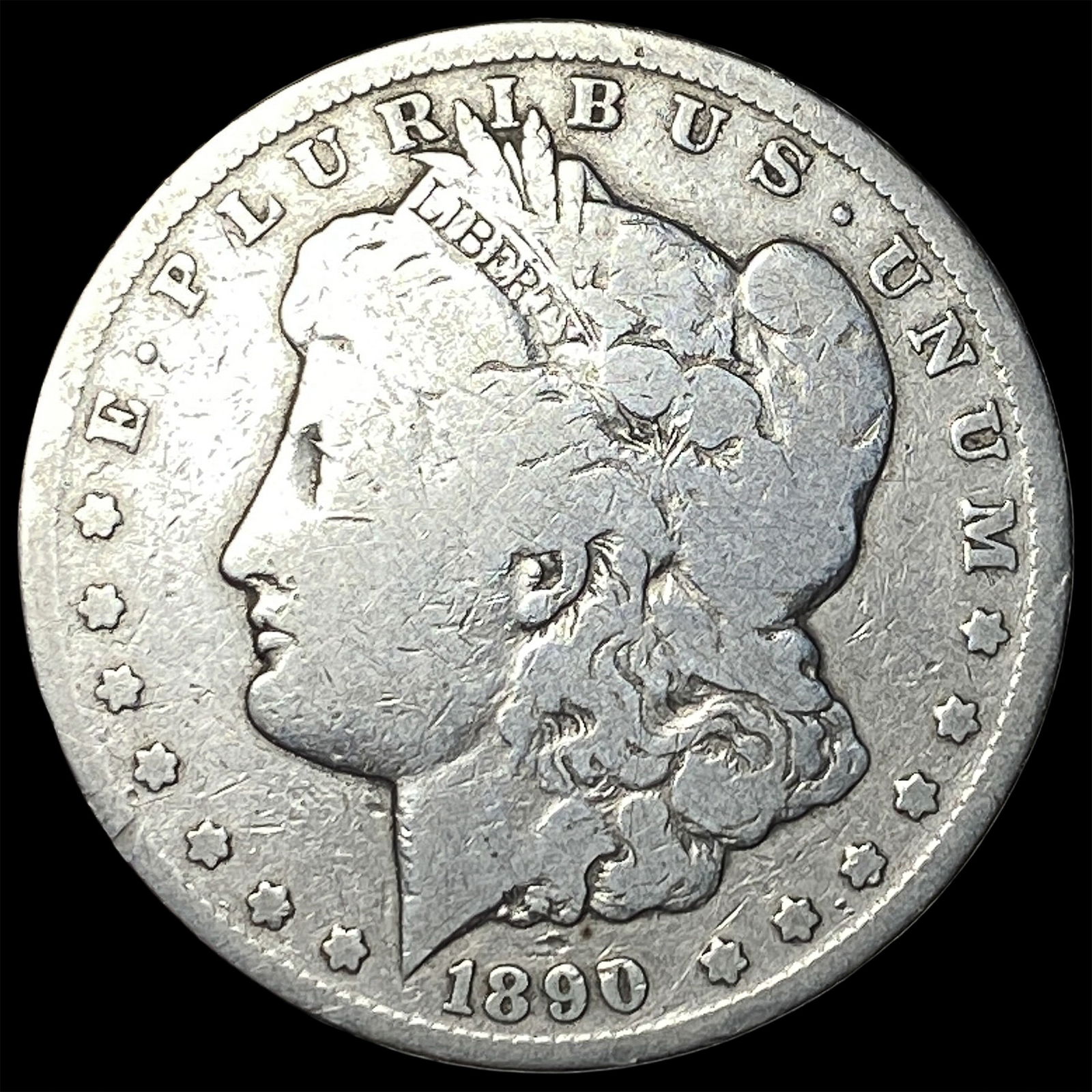 1890-CC Silver Morgan Dollar NICELY CIRCULATED: 1890-CC Silver Morgan Dollar NICELY CIRCULATED