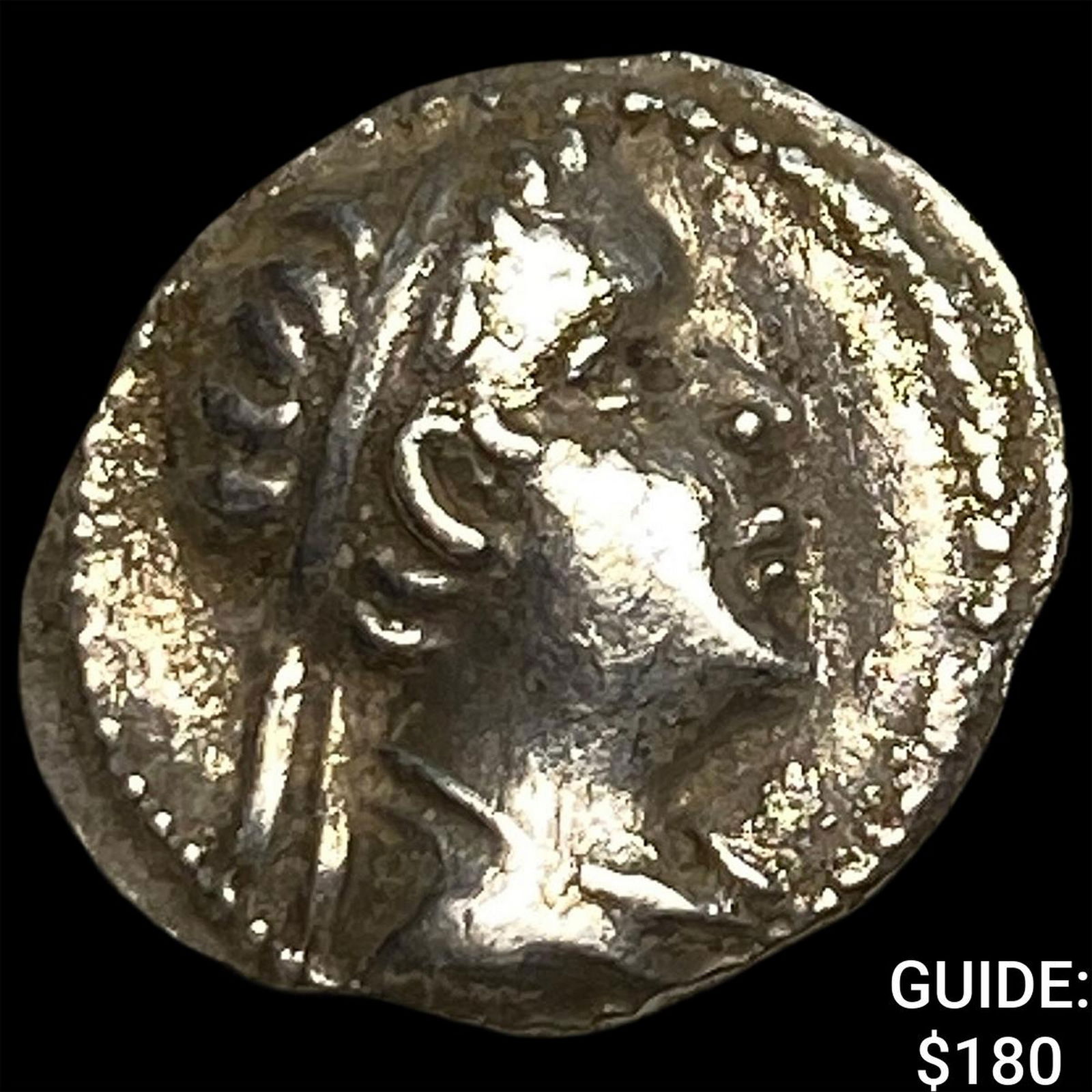 Greco-Bactria Eucratides I 171-145 BC Silver Obol NEARLY UNCIRCULATED: Greco-Bactria Eucratides I 171-145 BC Silver Obol NEARLY UNCIRCULATED
