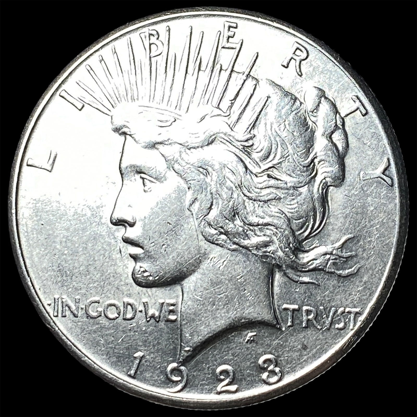 1923-S Silver Peace Dollar CLOSELY UNCIRCULATED: 1923-S Silver Peace Dollar CLOSELY UNCIRCULATED
