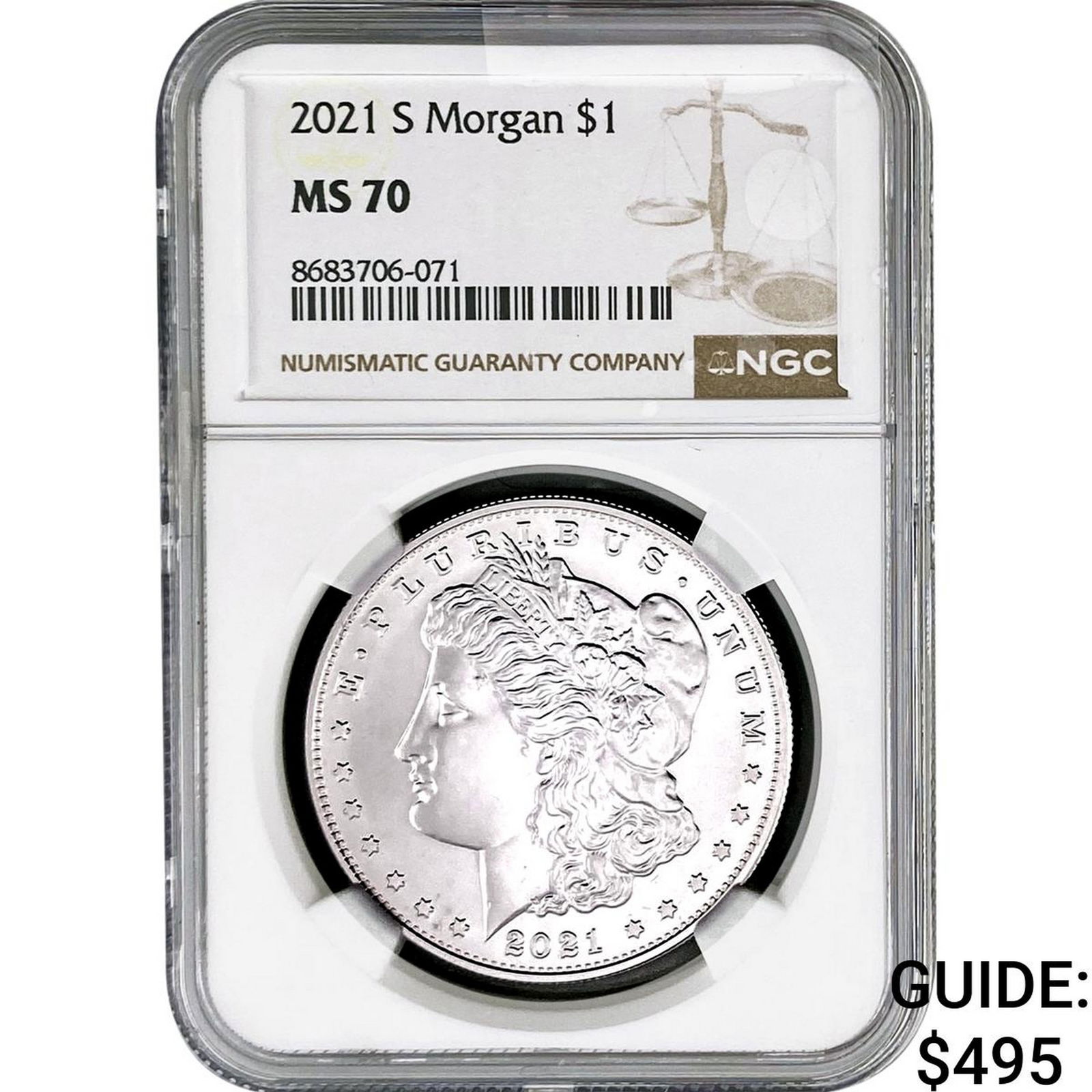 2021-S Morgan Silver Dollar NGC MS70: 2021-S Morgan Silver Dollar NGC MS70