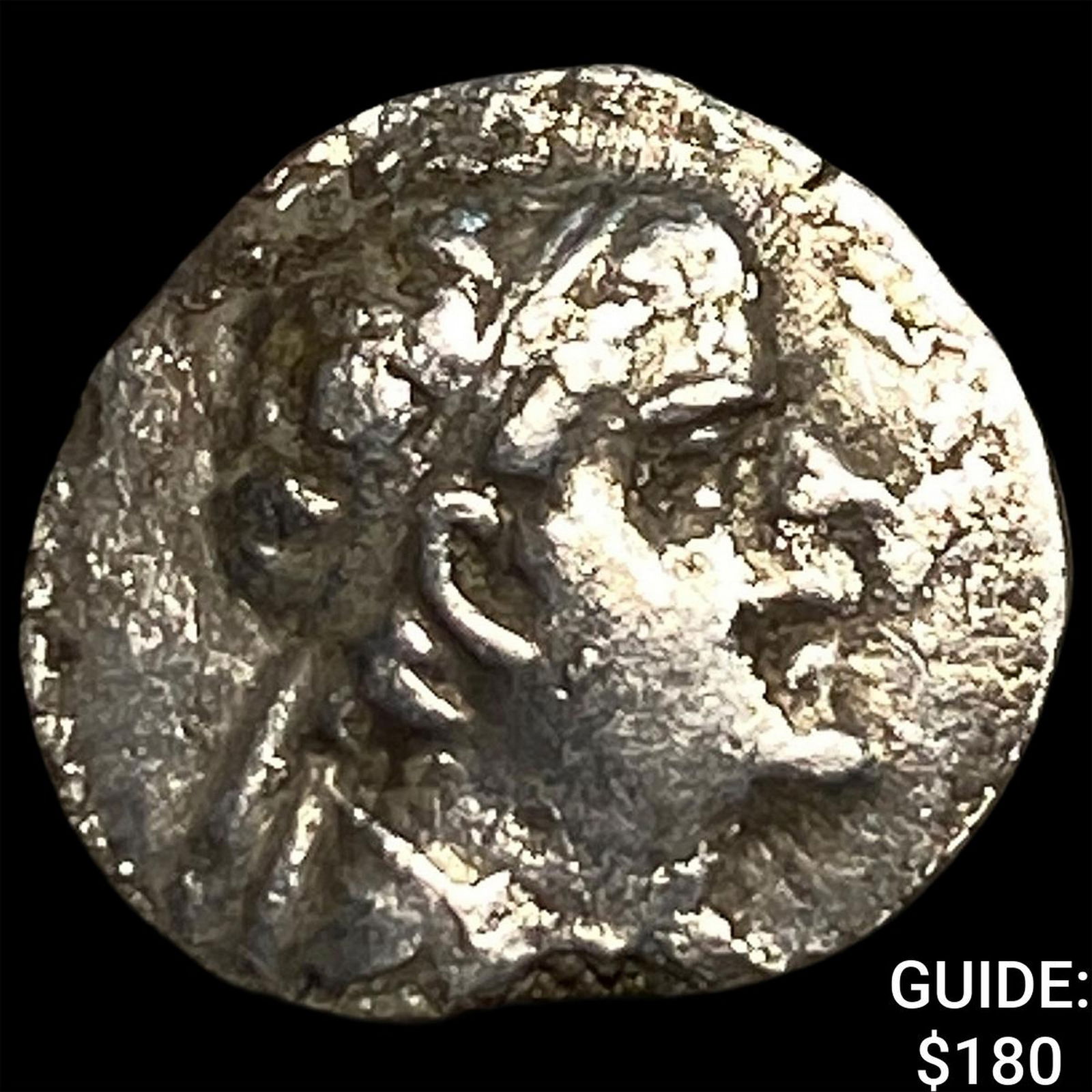 Greco-Bactria Eucratides I 171-145 BC Silver Obol NEARLY UNCIRCULATED: Greco-Bactria Eucratides I 171-145 BC Silver Obol NEARLY UNCIRCULATED