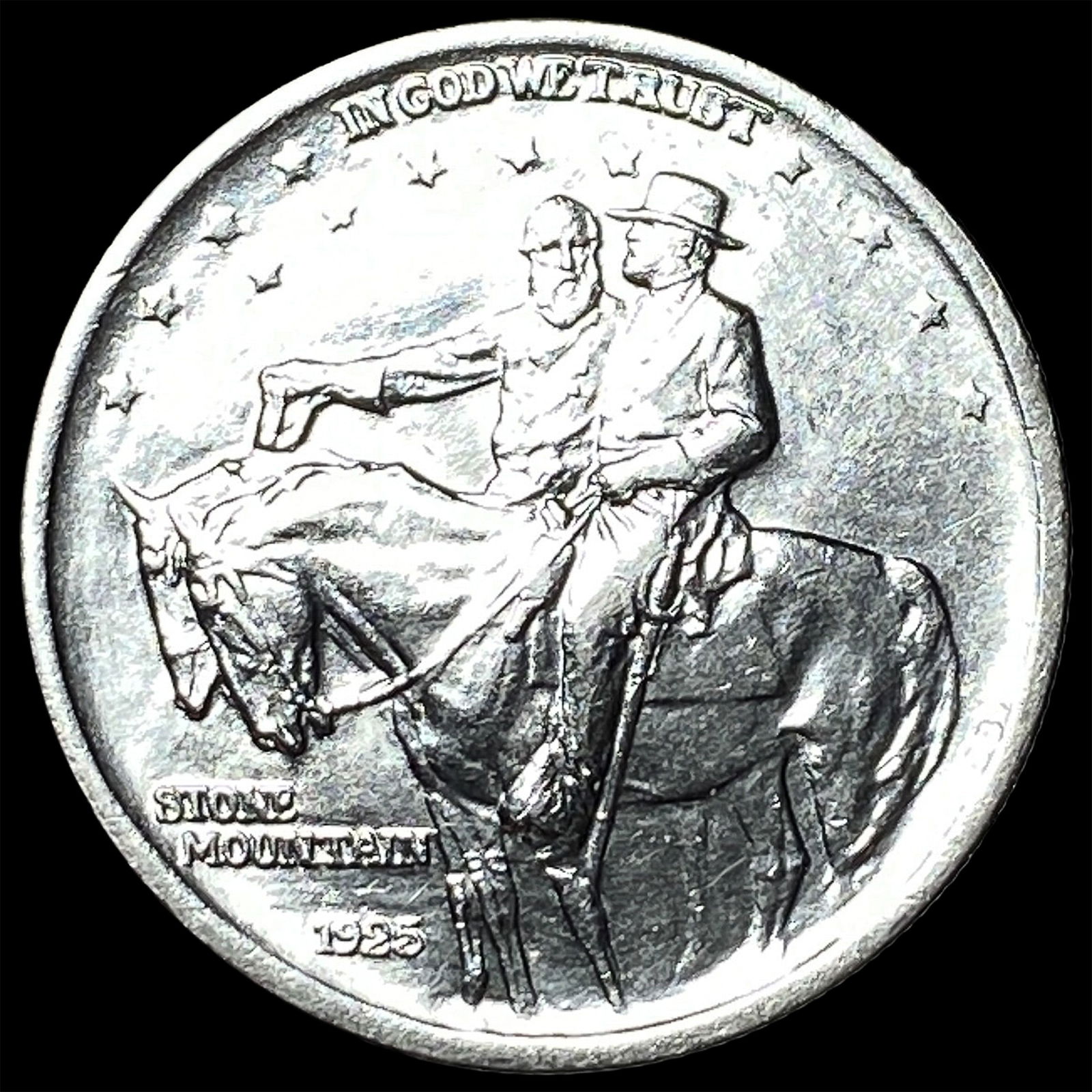 1925 Stone Mountain Silver Half Dollar CHOICE AU: 1925 Stone Mountain Silver Half Dollar CHOICE AU