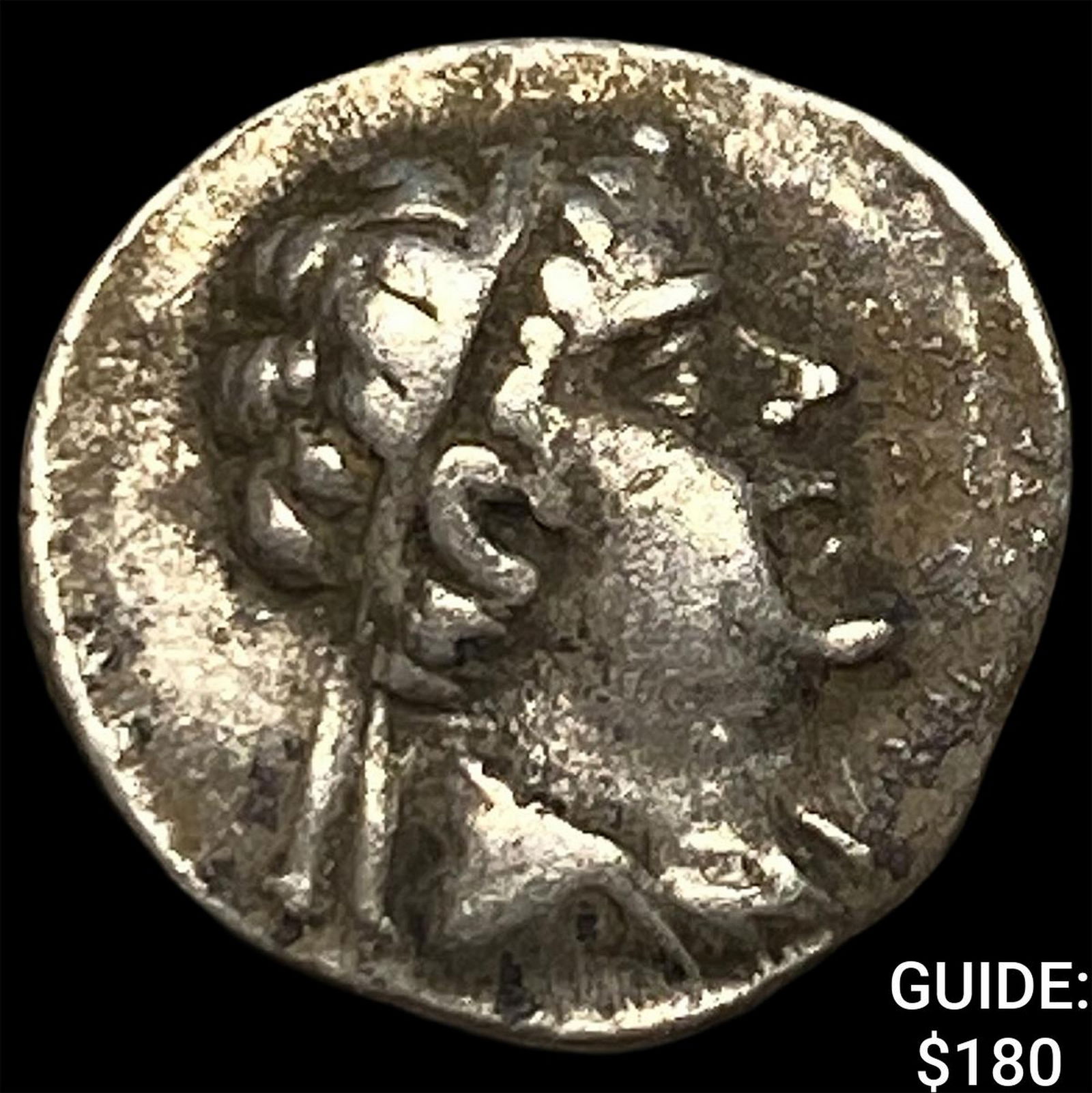 Greco-Bactria Eucratides I 171-145 BC Silver Obol NEARLY UNCIRCULATED: Greco-Bactria Eucratides I 171-145 BC Silver Obol NEARLY UNCIRCULATED