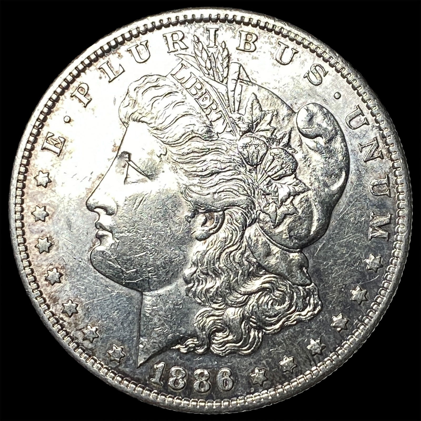 1886-S Silver Morgan Dollar CHOICE AU: 1886-S Silver Morgan Dollar CHOICE AU