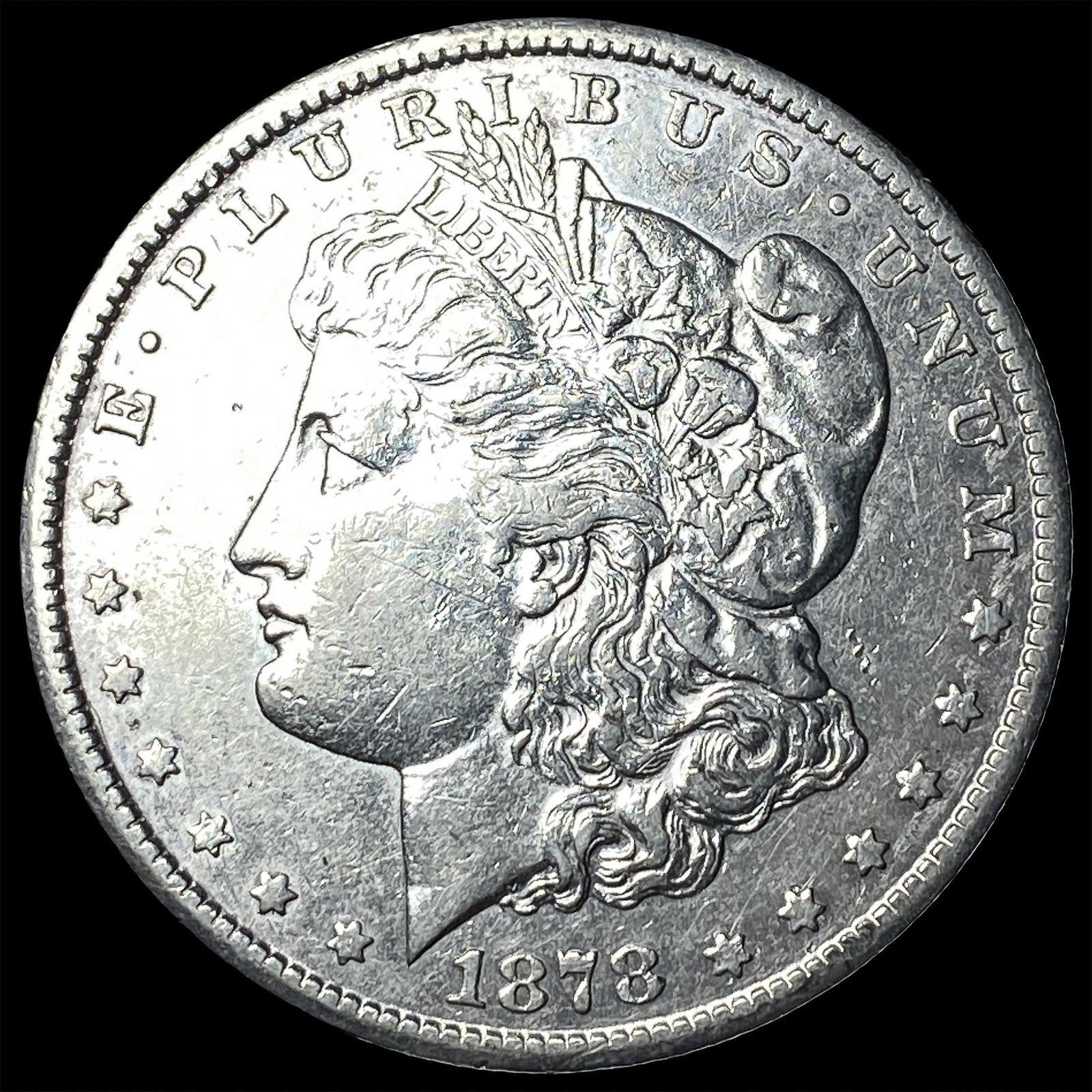 1878-CC Silver Morgan Dollar CLOSELY UNCIRCULATED: 1878-CC Silver Morgan Dollar CLOSELY UNCIRCULATED