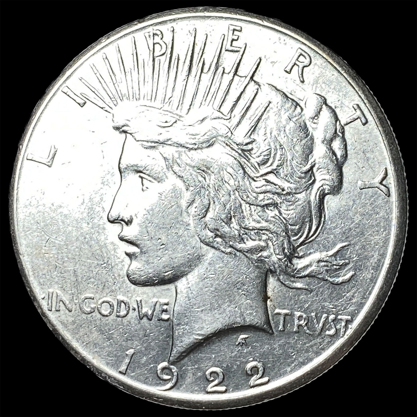 1922-S Silver Peace Dollar CLOSELY UNCIRCULATED: 1922-S Silver Peace Dollar CLOSELY UNCIRCULATED