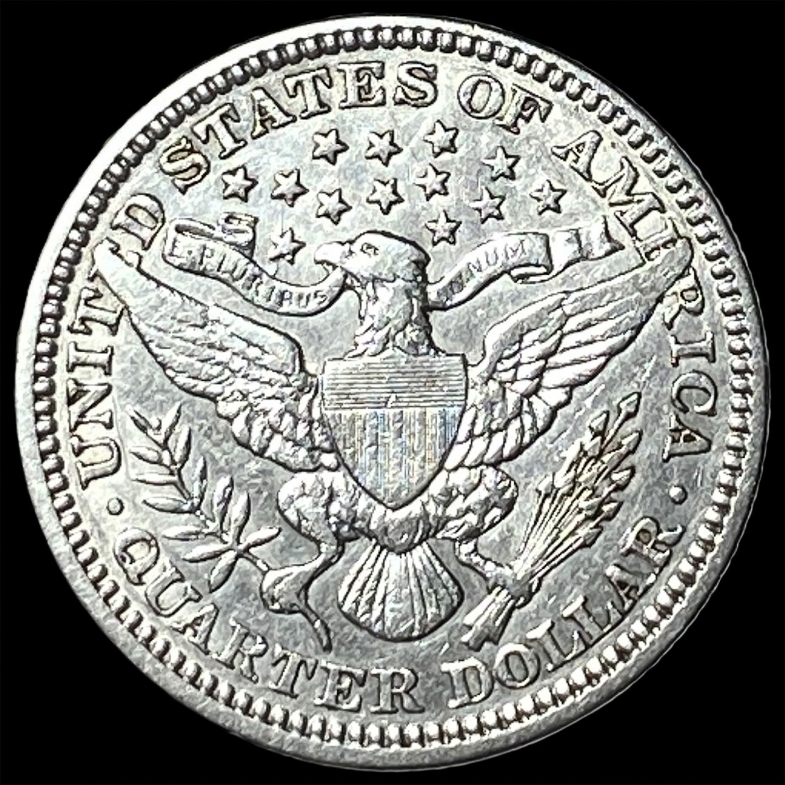 1914 Silver Barber Quarter NEARLY UNCIRCULATED - 2
