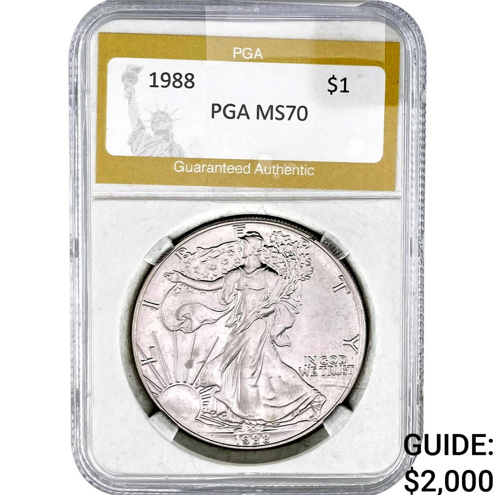 1988 Silver Eagle PGA MS70: 1988 Silver Eagle PGA MS70