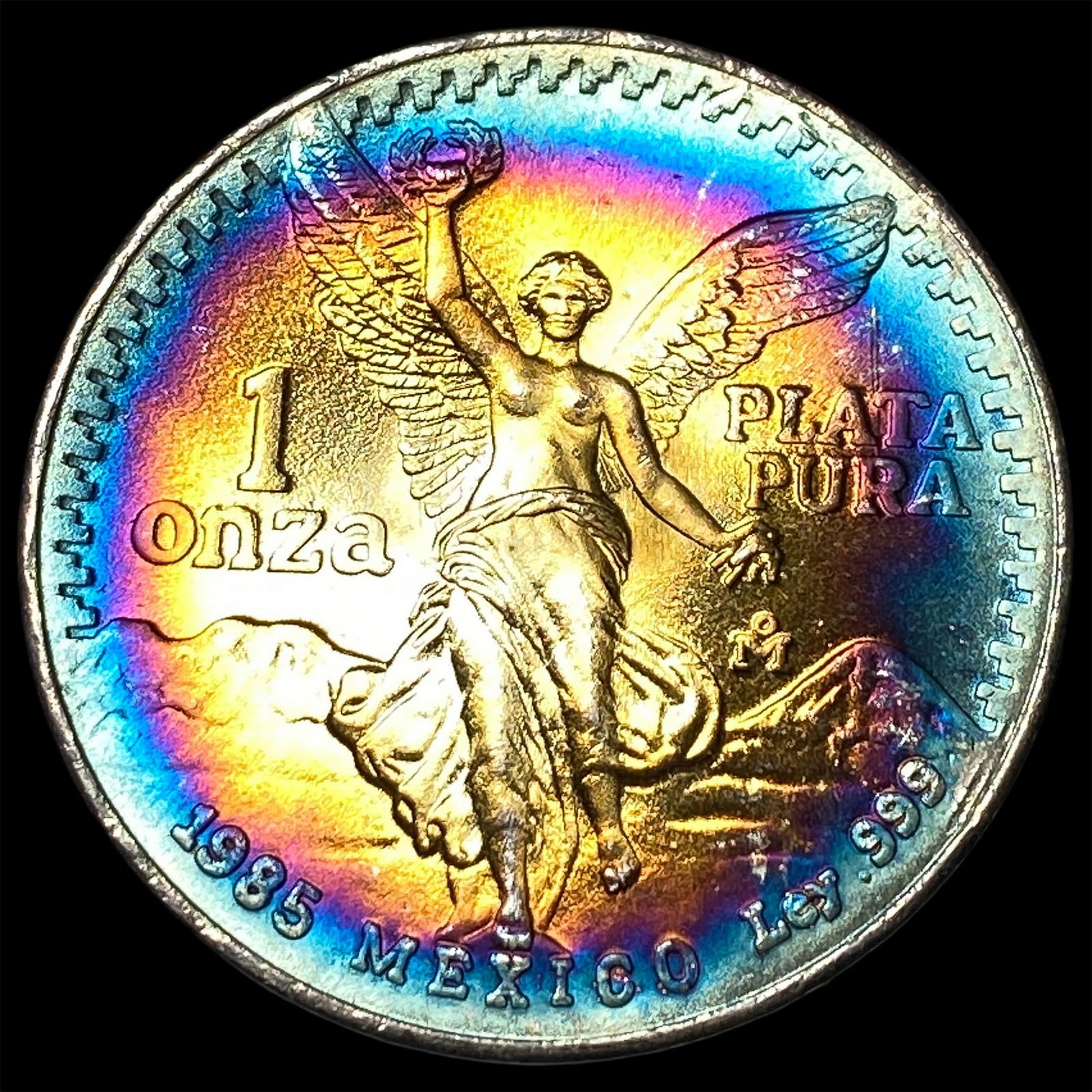 1985 Mexico Silver 1 Onza Libertad SUPERB GEM BU: 1985 Mexico Silver 1 Onza Libertad SUPERB GEM BU