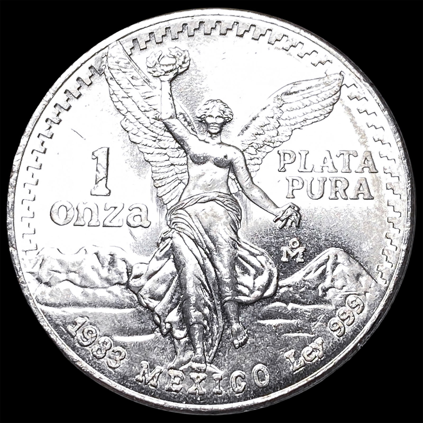 1983 Mexico Silver 1 Onza Libertad GEM BU: 1983 Mexico Silver 1 Onza Libertad GEM BU