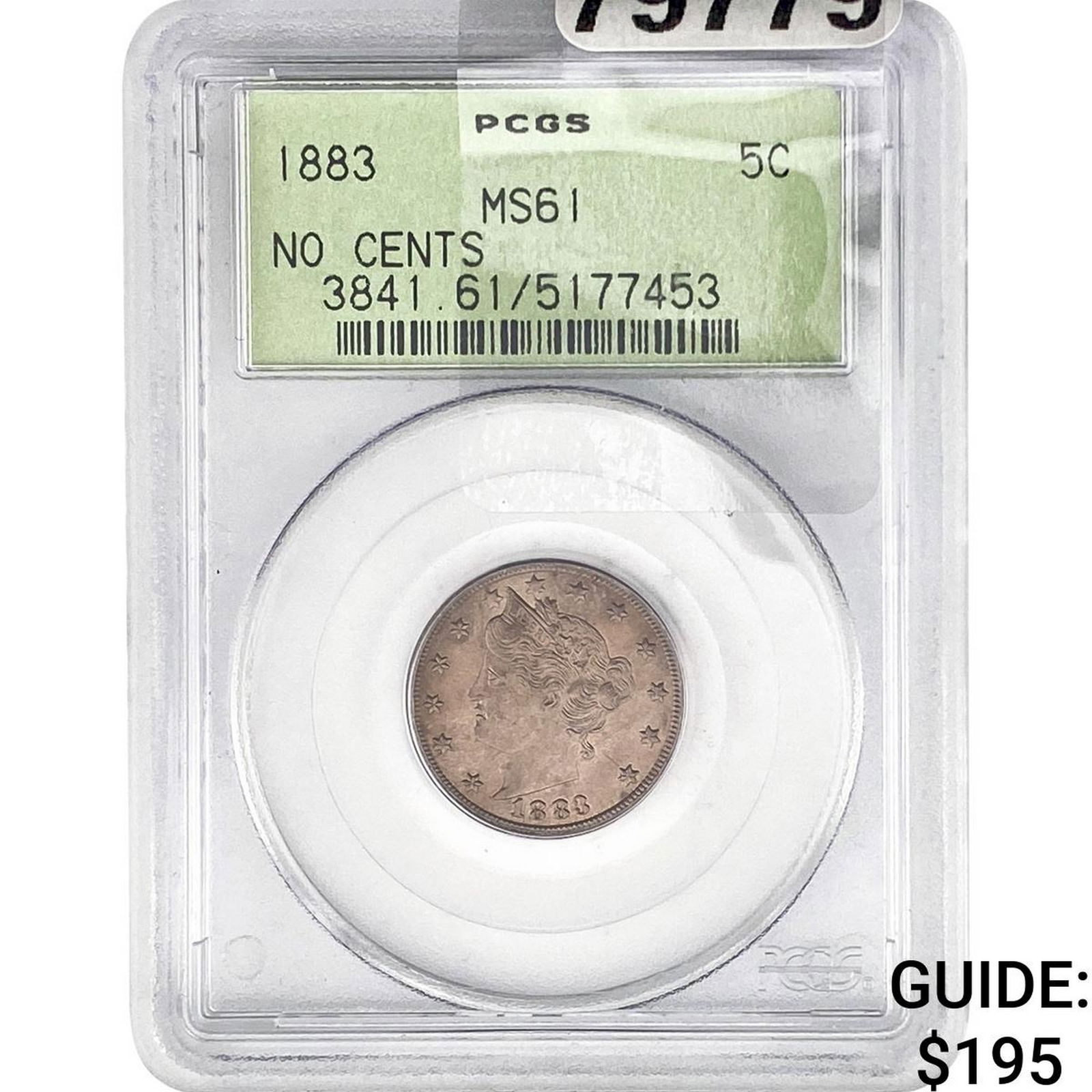 1883 Liberty Victory Nickel PCGS MS61 (1 of 2)