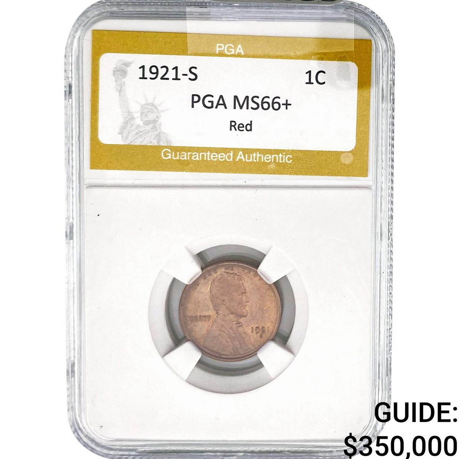 1921-S Wheat Cent PGA MS66+ Red (1 of 2)