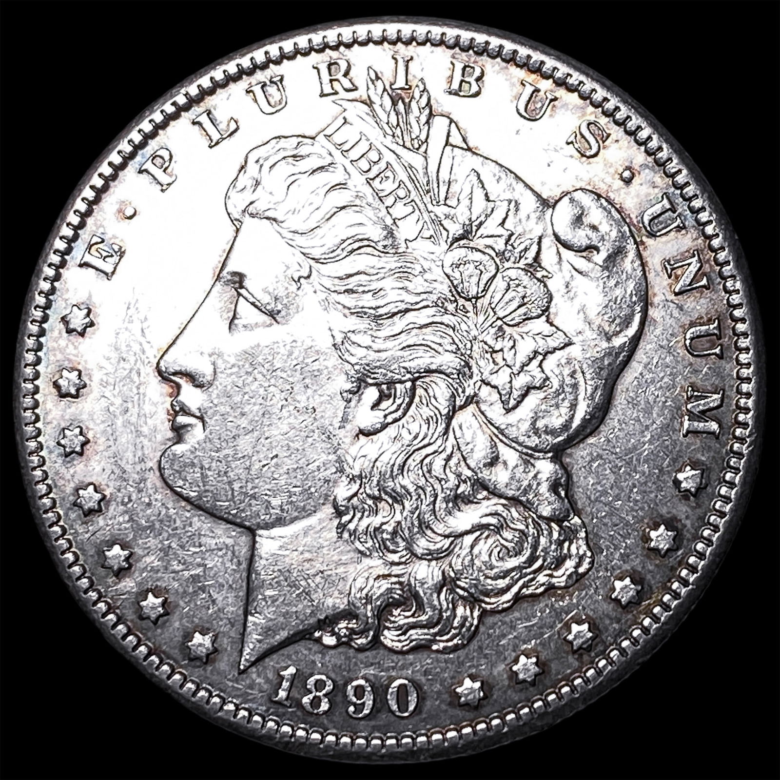 1890-CC Silver Morgan Dollar CLOSELY UNCIRCULATED: 1890-CC Silver Morgan Dollar CLOSELY UNCIRCULATED