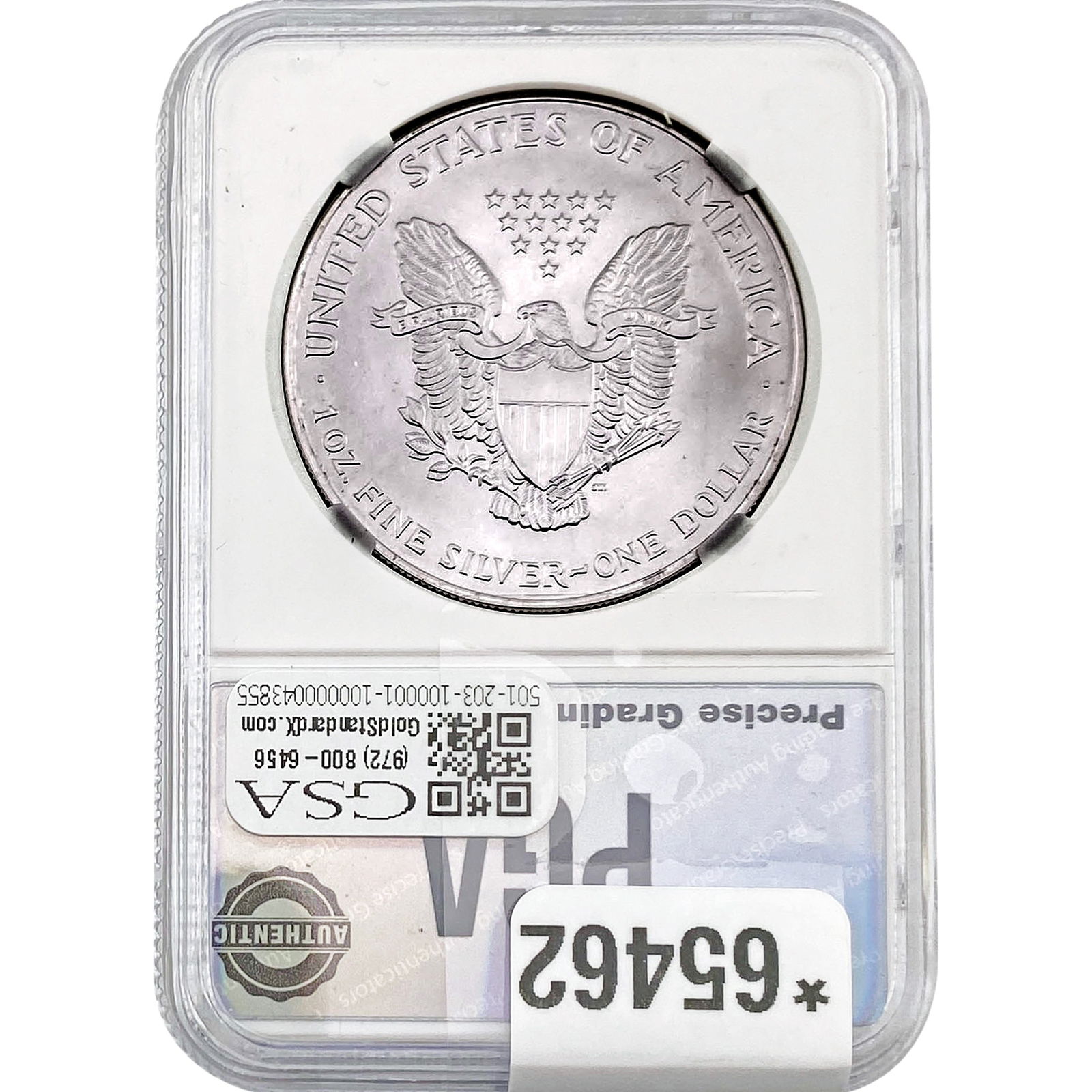 2001 Silver Eagle PGA MS70 - 2