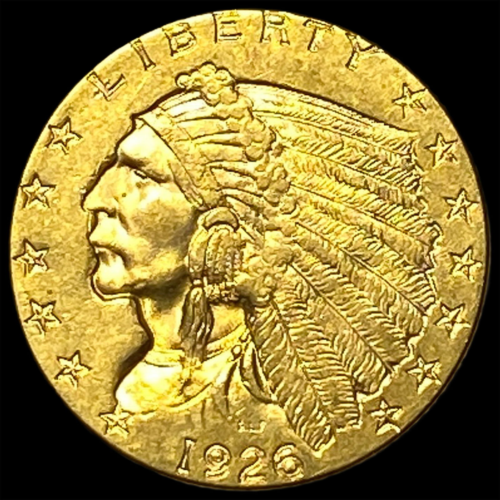 1926 Indian Head $2.5 Gold Quarter Eagle CLOSELY UNCIRCULATED (1 of 2)