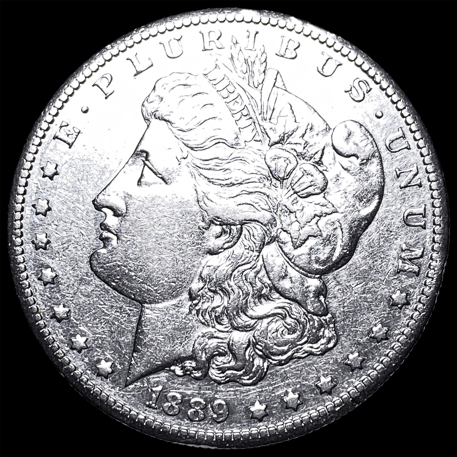 1889-S Silver Morgan Dollar CLOSELY UNCIRCULATED: 1889-S Silver Morgan Dollar CLOSELY UNCIRCULATED