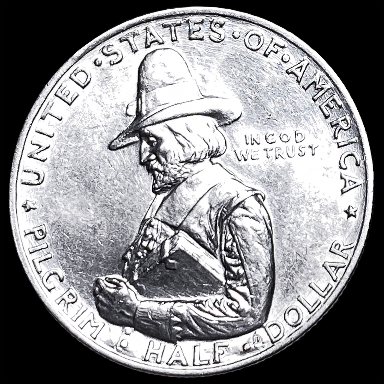 1920 Silver Pilgrim Tercentenary Half Dollar UNCIRCULATED: 1920 Silver Pilgrim Tercentenary Half Dollar UNCIRCULATED
