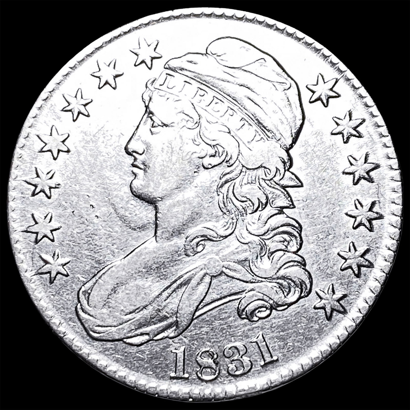 1831 Capped Bust Half Dollar NEARLY UNCIRCULATED: 1831 Capped Bust Half Dollar NEARLY UNCIRCULATED