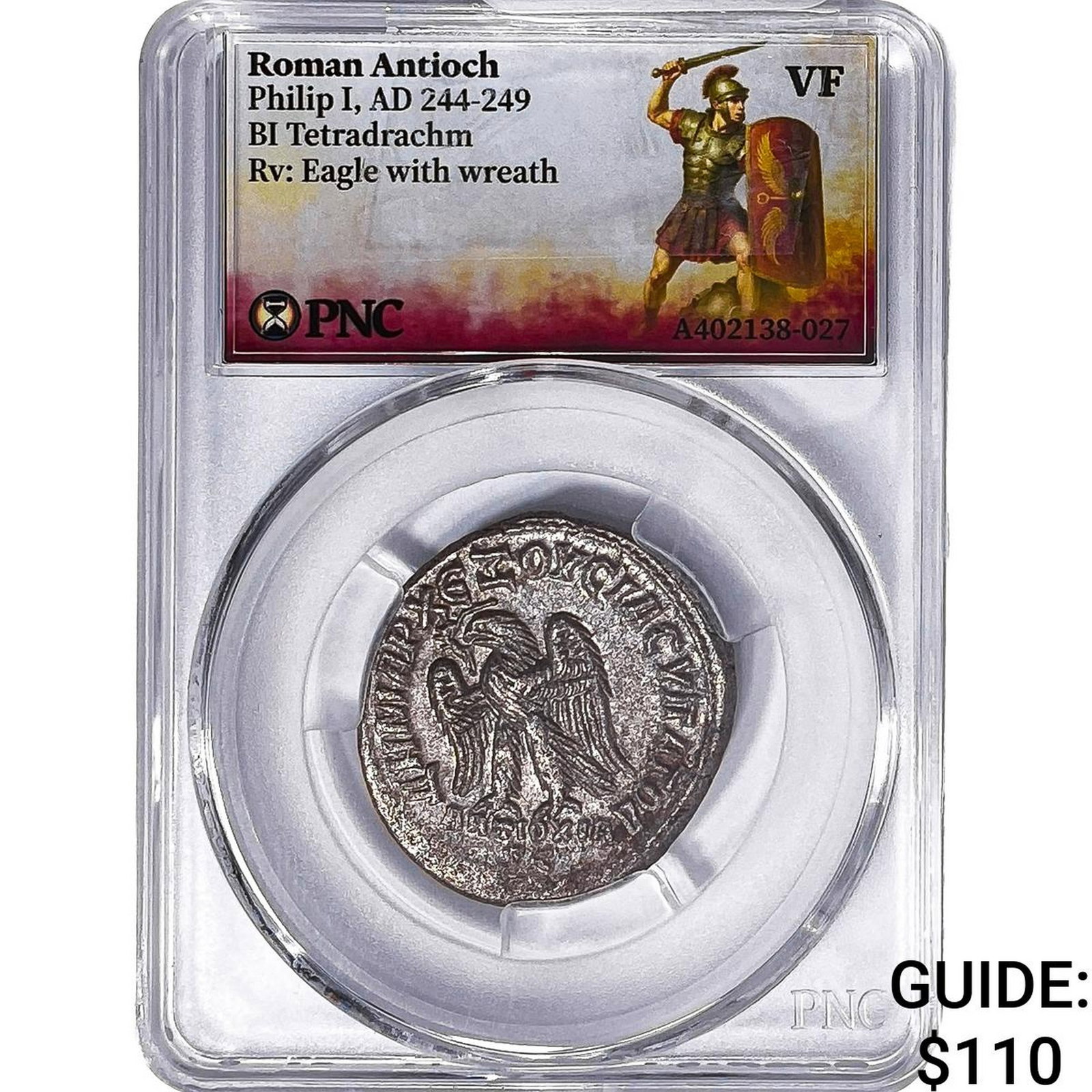 Roman Antioch Philip I 244-249 AD Bi-Tetradrachm PNC VF: Roman Antioch Philip I 244-249 AD Bi-Tetradrachm PNC VF