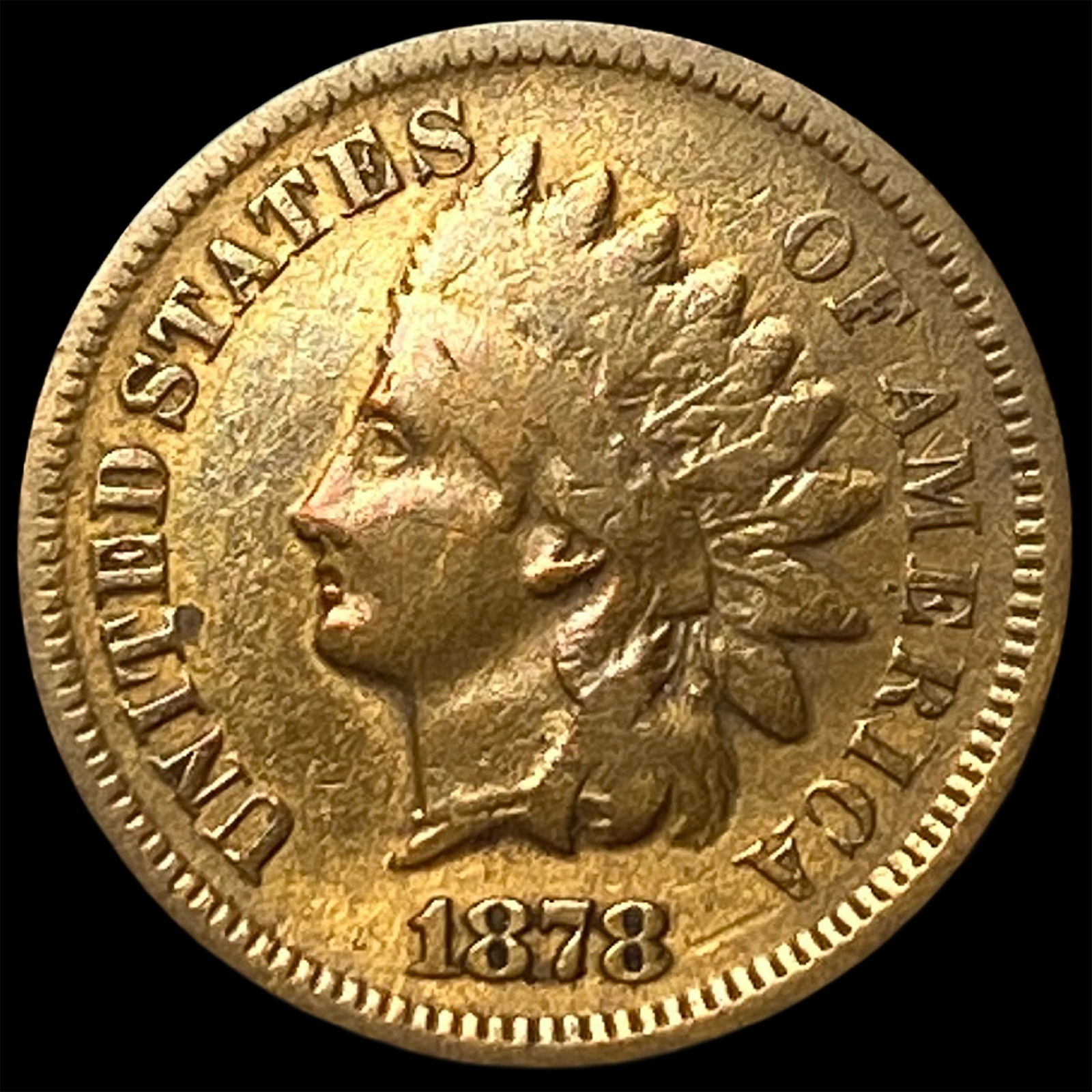 1878 Indian Head Cent LIGHTLY CIRCULATED: 1878 Indian Head Cent LIGHTLY CIRCULATED